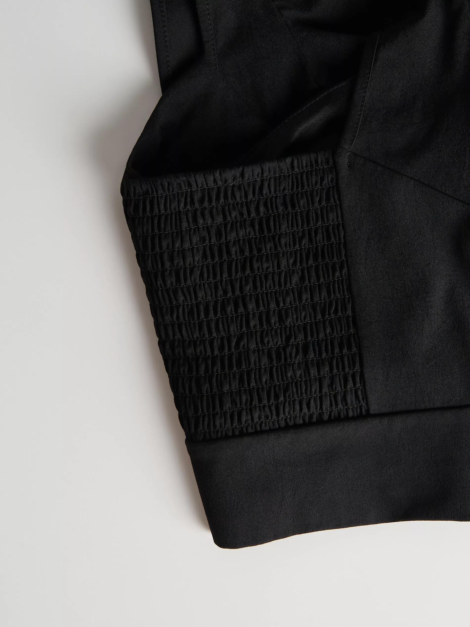 Black Puff Sleeves Blouse, , large image number 4
