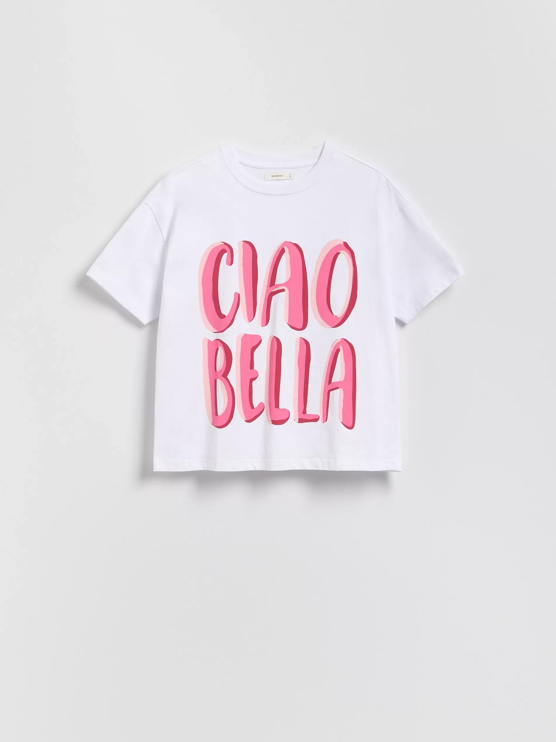 T-shirt with print, White, large image number 0