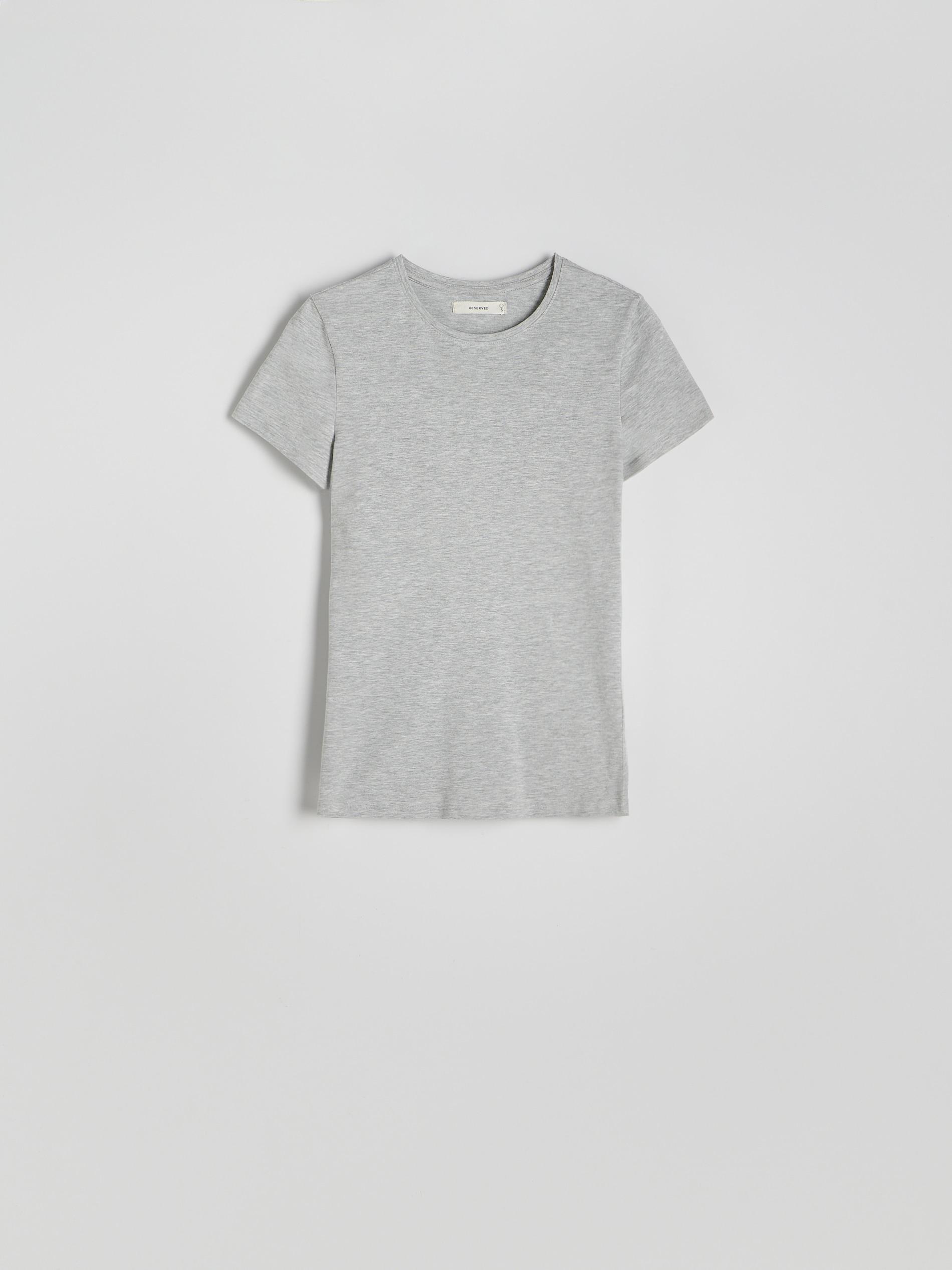 Grey Slim Fit Cotton T-Shirt, , large image number 5