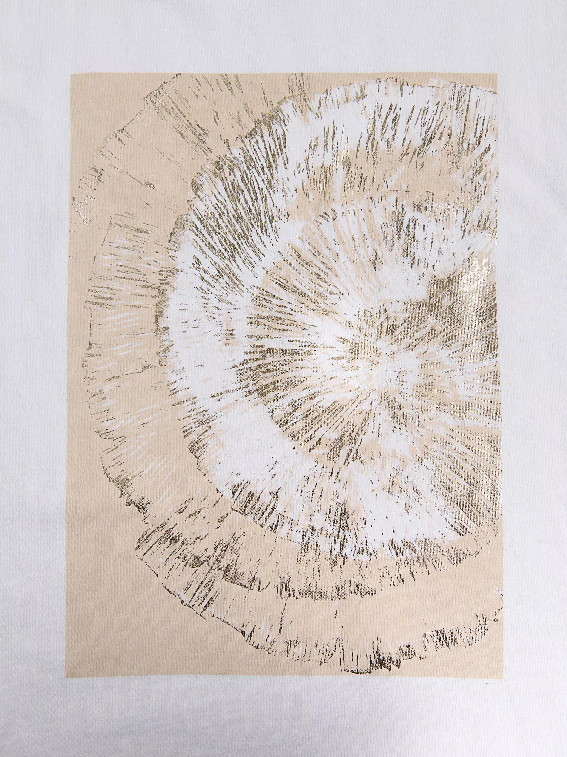 WHITE Cotton T-shirt with print, White, large image number 3