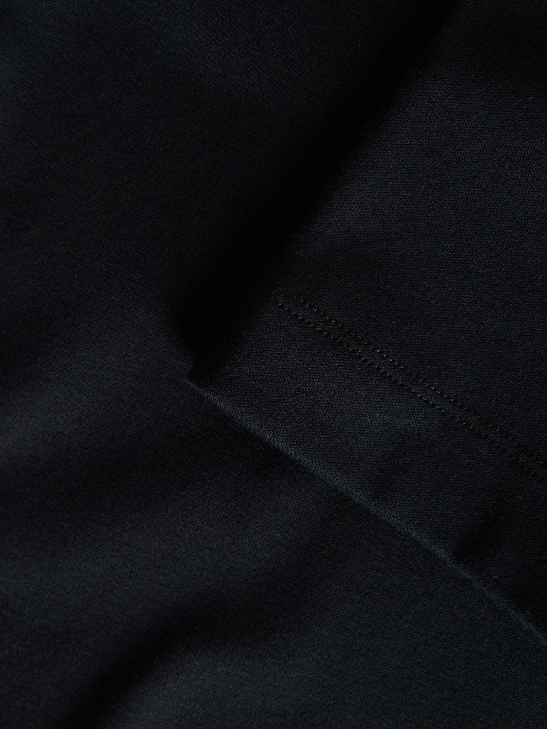 Black V Neck Blouse, Black, large image number 3