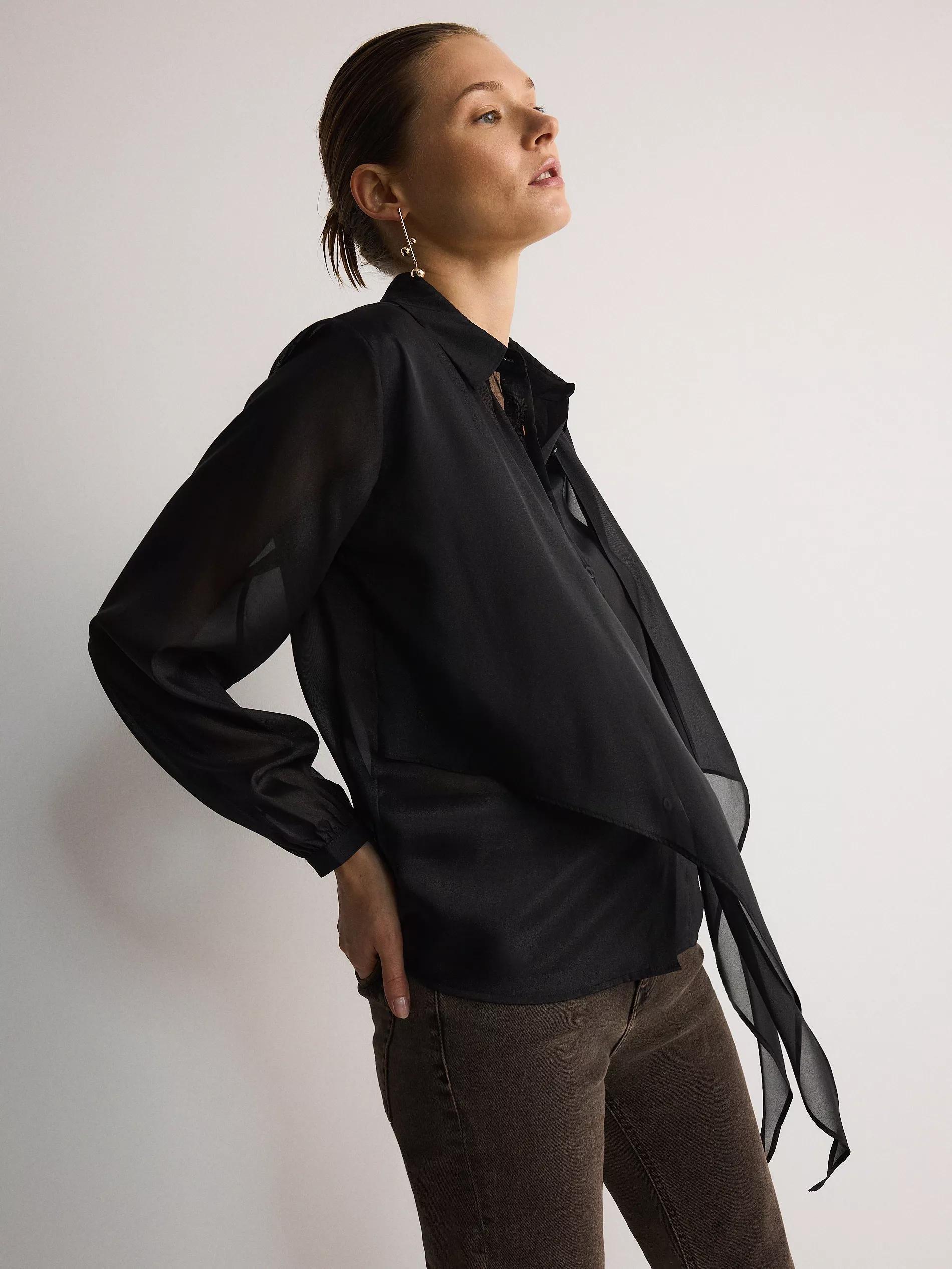 Black Shirt With Lacing, , large image number 2