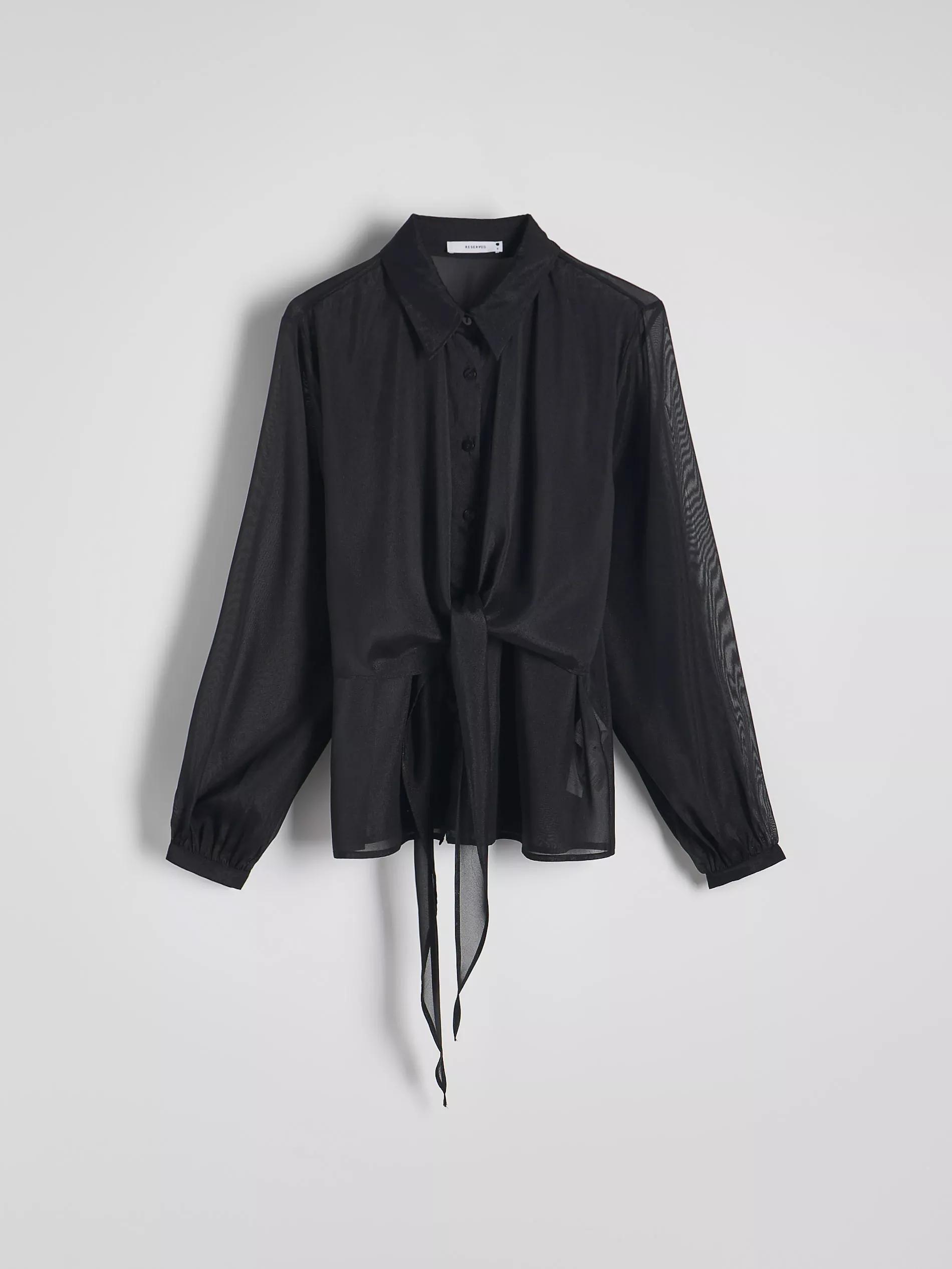 Black Shirt With Lacing, , large image number 6