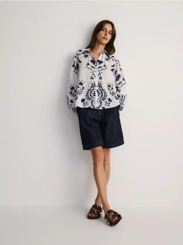 Multicolor Printed Cotton Shirt, , large image number 0