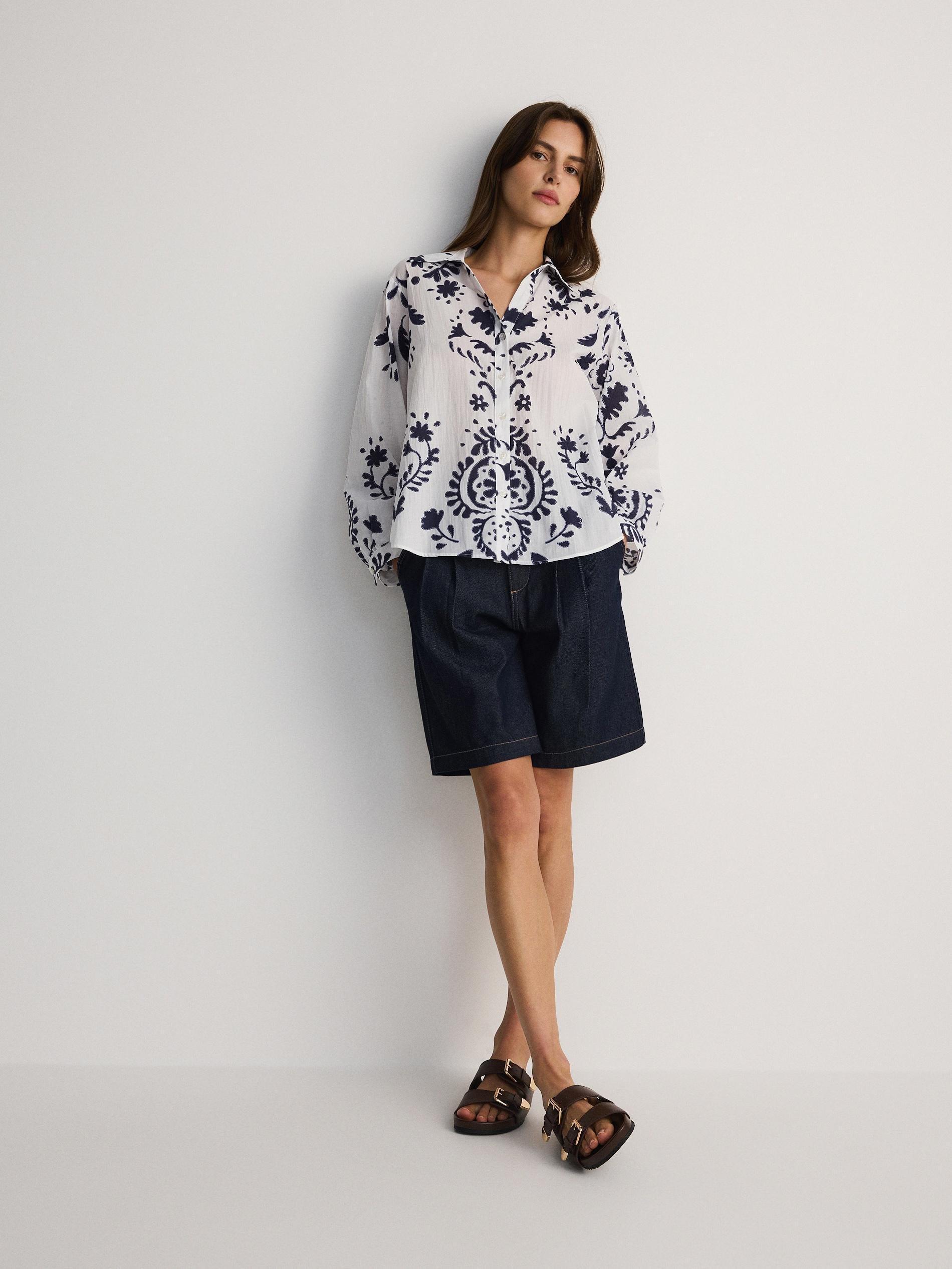 Multicolor Printed Cotton Shirt, , large image number 1
