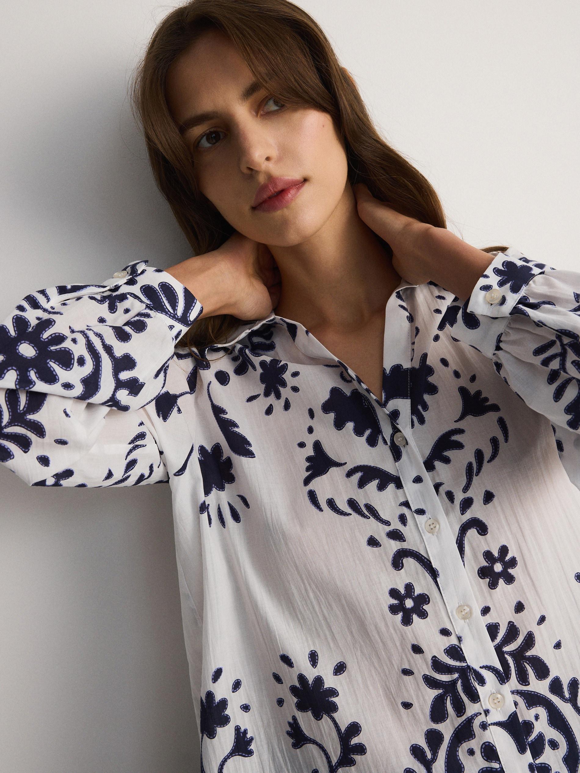 Multicolor Printed Cotton Shirt, , large image number 3
