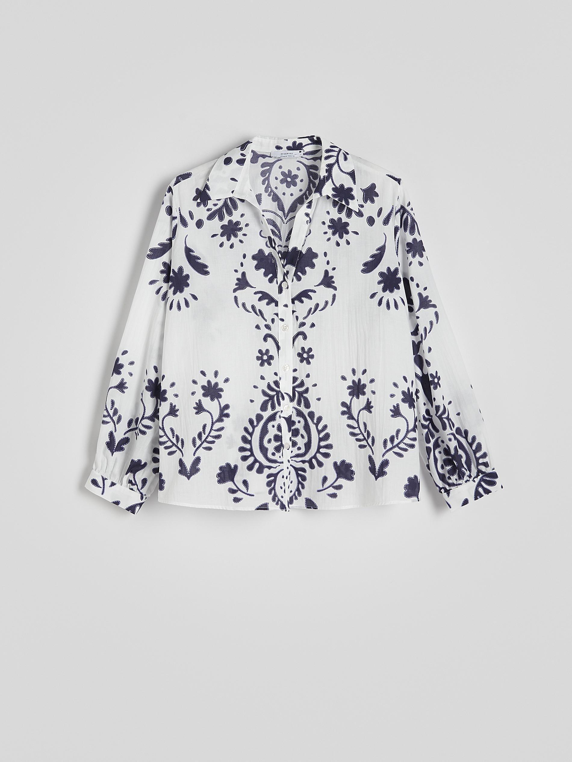Multicolor Printed Cotton Shirt, , large image number 5