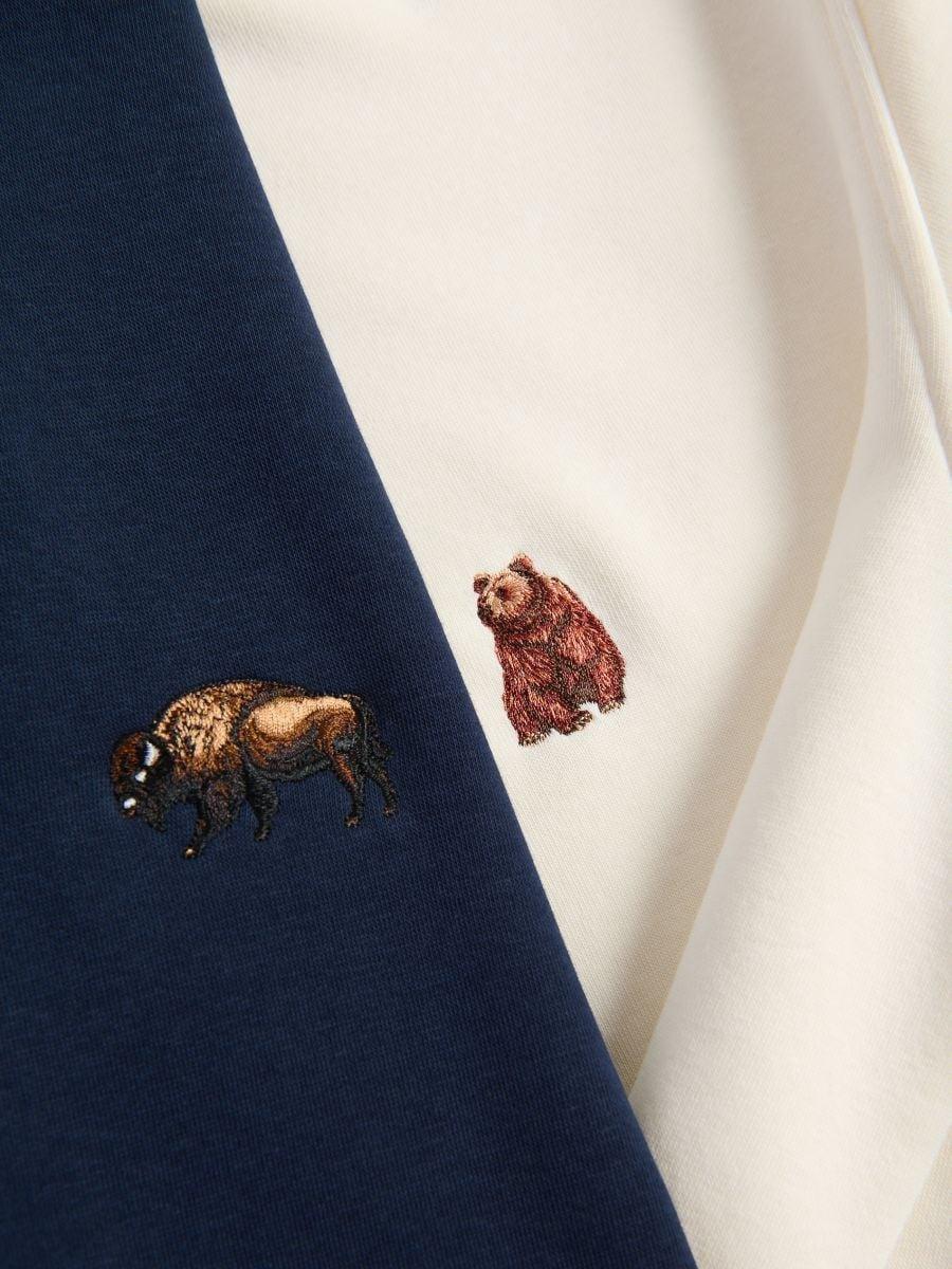 Cream Jogging Top, Ivory, large image number 1