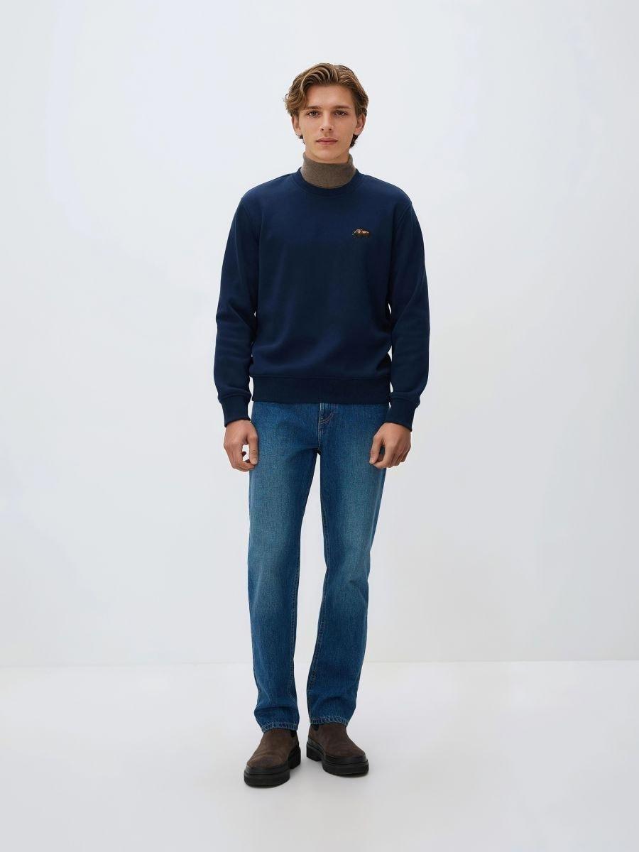 Navy Jogging Top, Navy, large image number 2