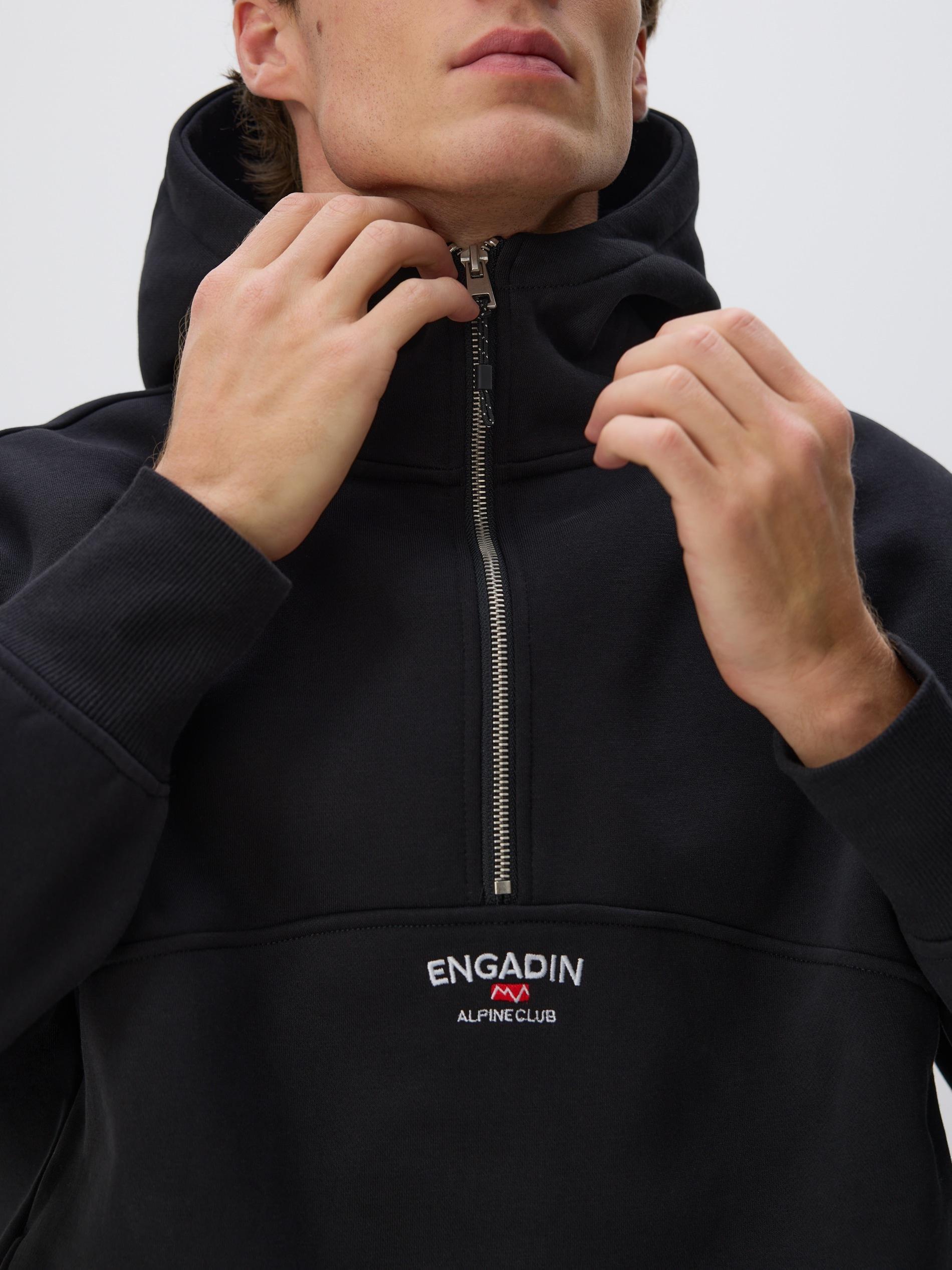 Black Hoodie, Black, medium