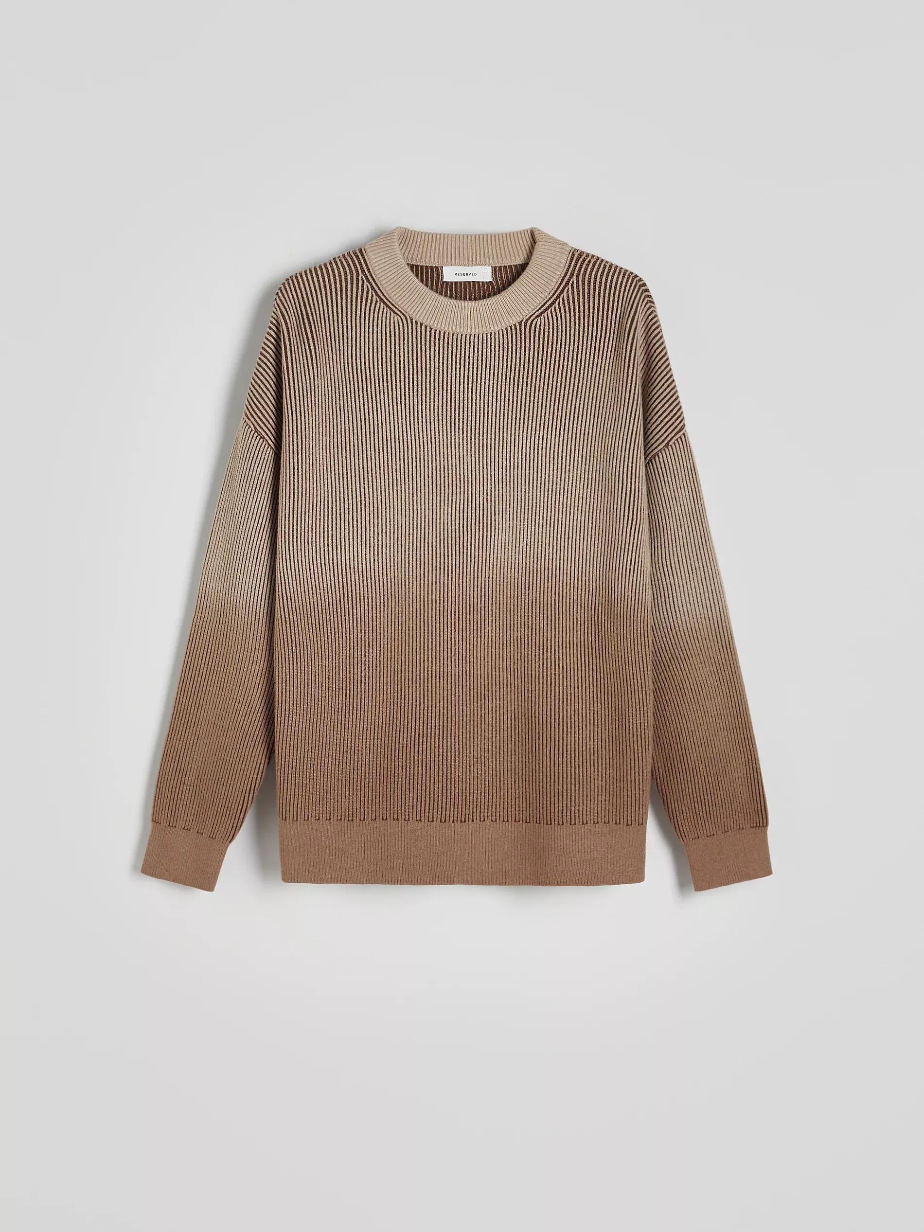 Beige Sweater With Ombre Effect, , large image number 5