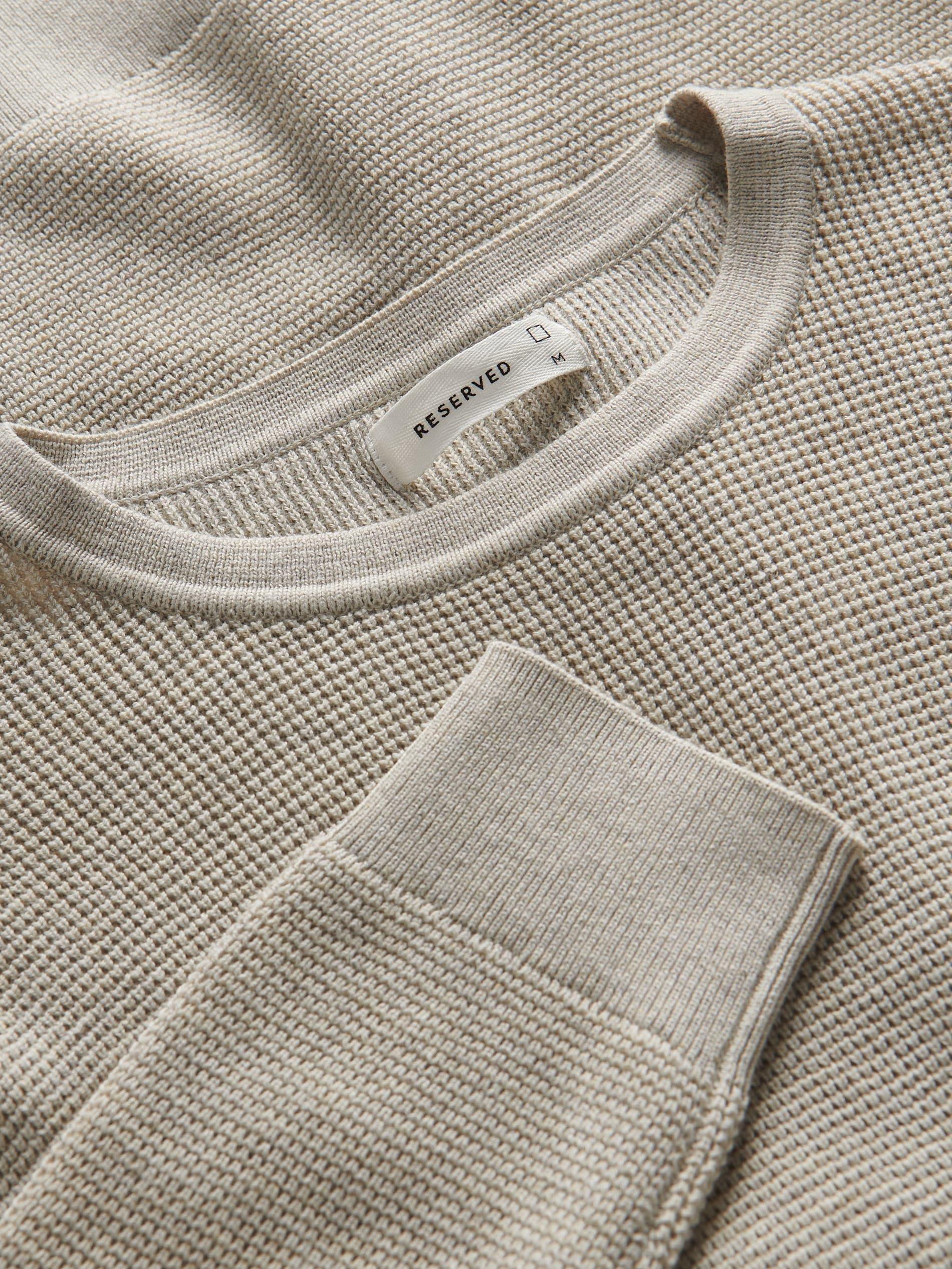 Beige Sweater With A High Cotton Content, , large image number 5