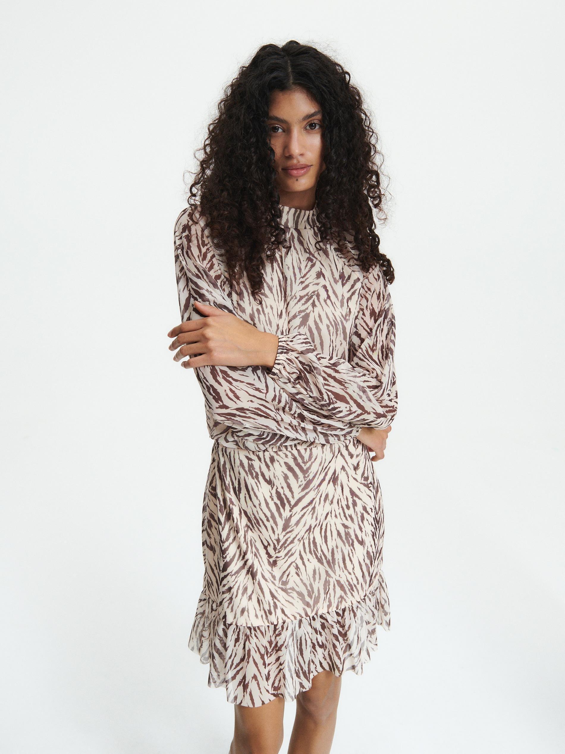 Multicolor Patterned Dress, , large image number 1