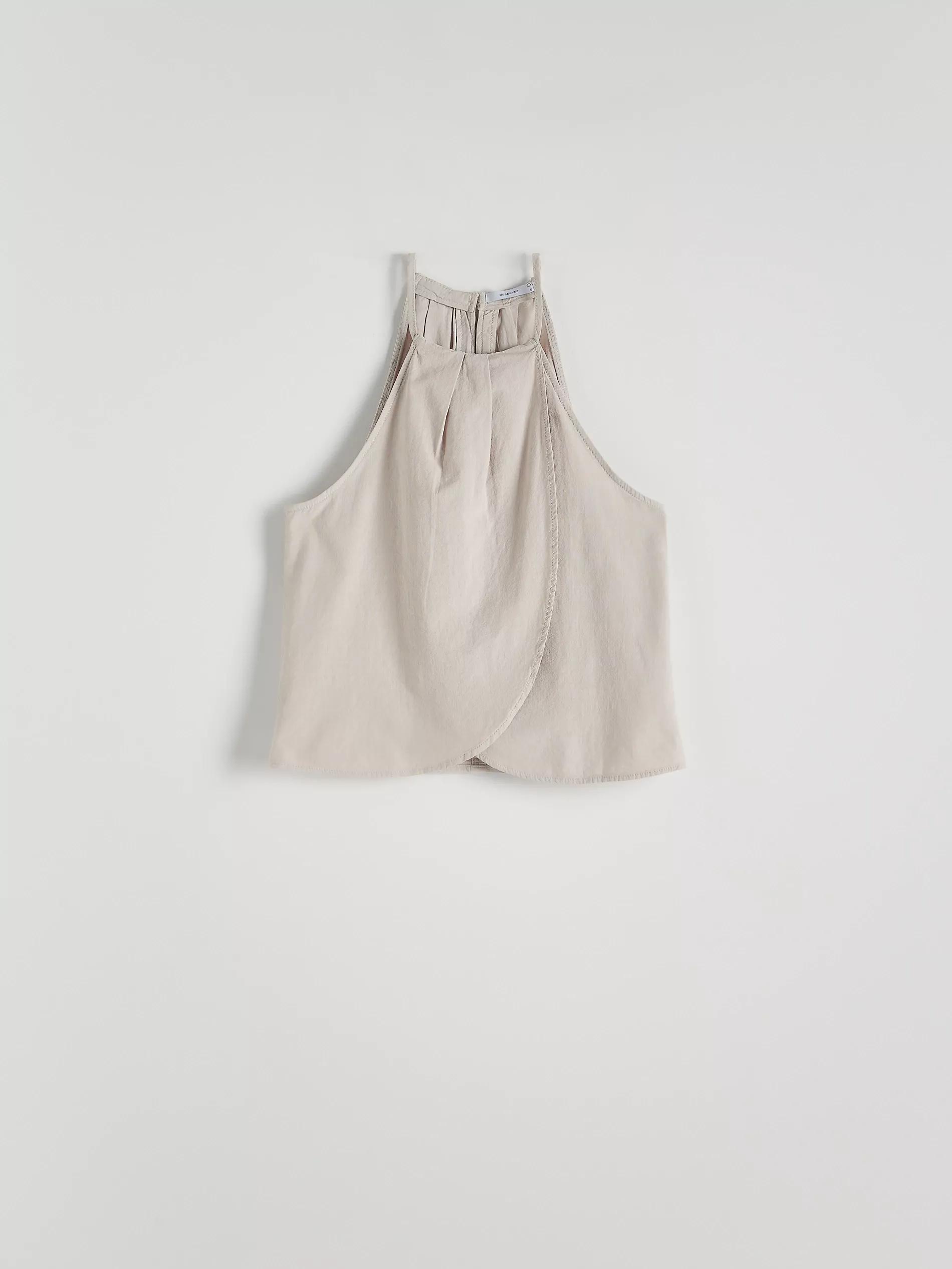 Grey Halter Neck Blouse, , large image number 2