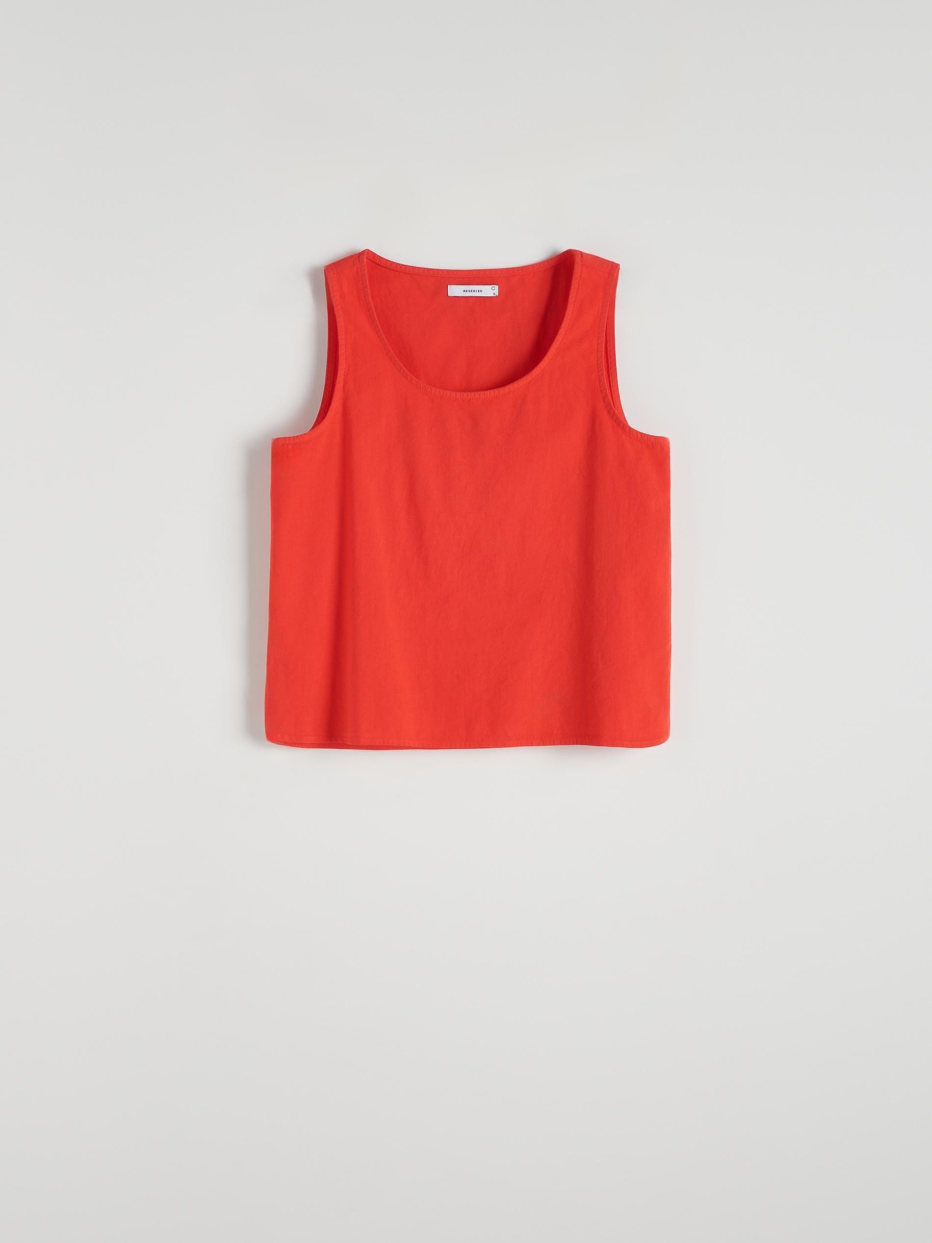 Red Round Neck Top, , large image number 1