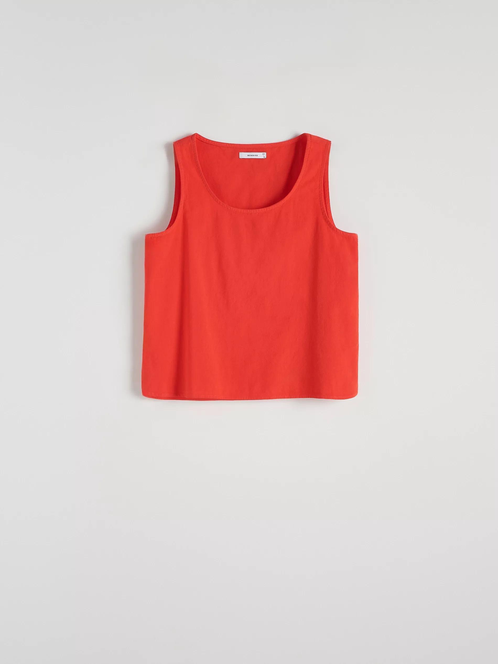Red Round Neck Top, , large image number 5