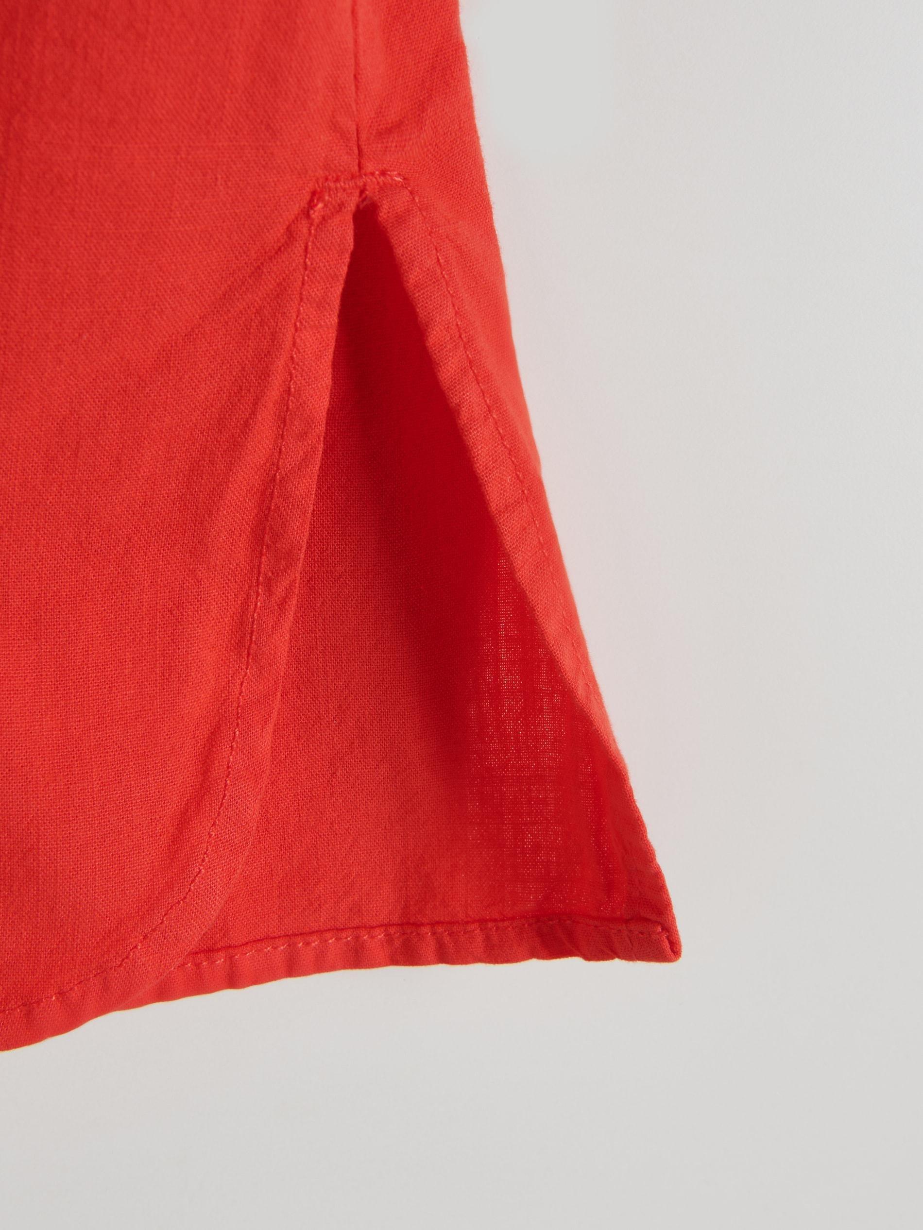 Red Round Neck Top, , large image number 6