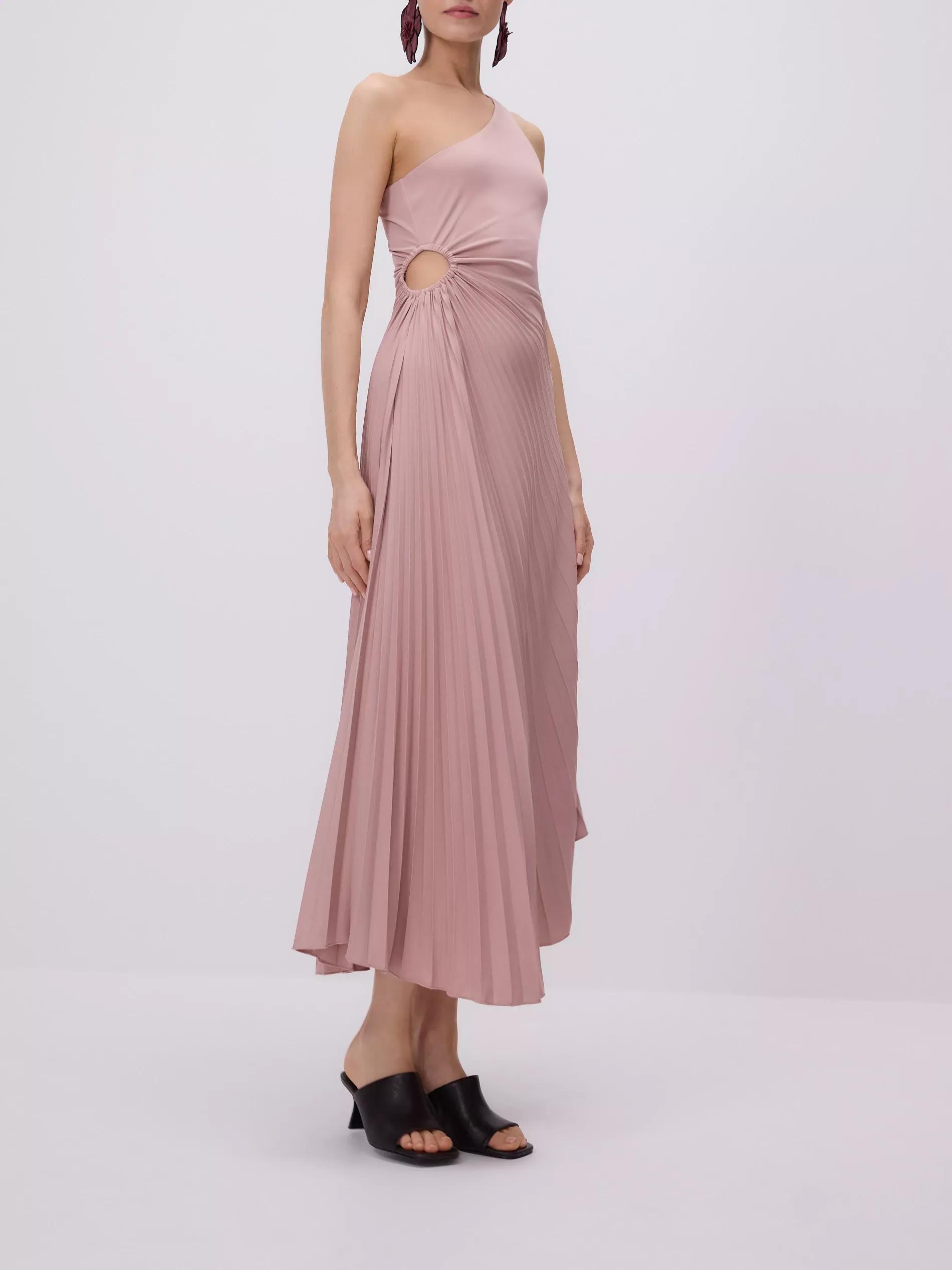 Pink Dress With Decorative Piping, , large image number 5