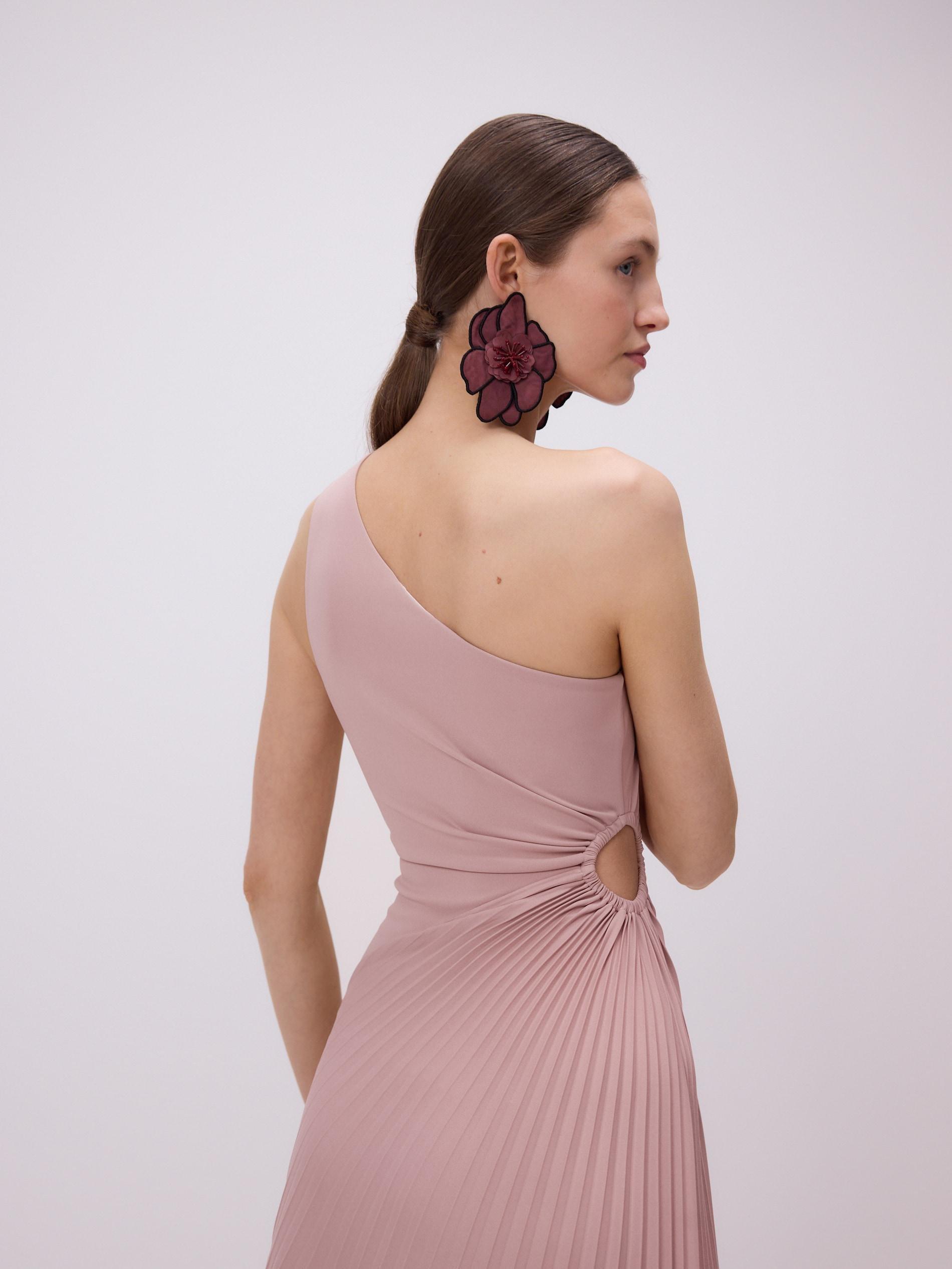 Pink Dress With Decorative Piping, , large image number 7