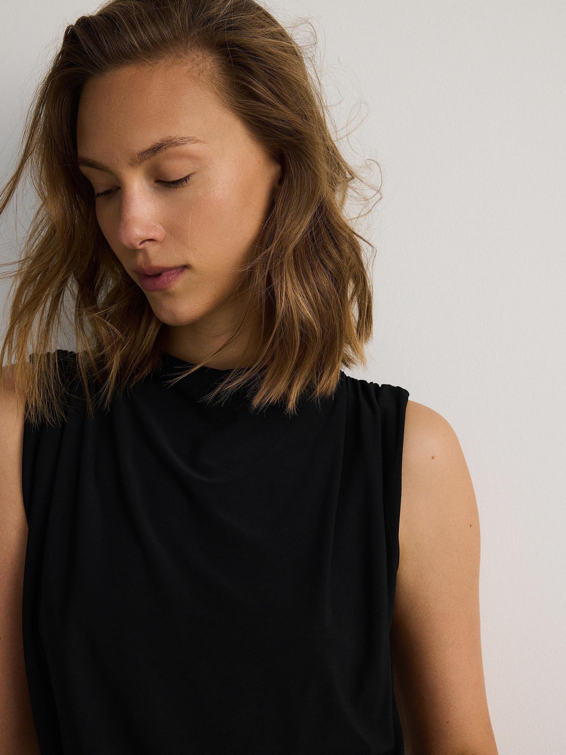 Black Sleeveless Dress, , large image number 4