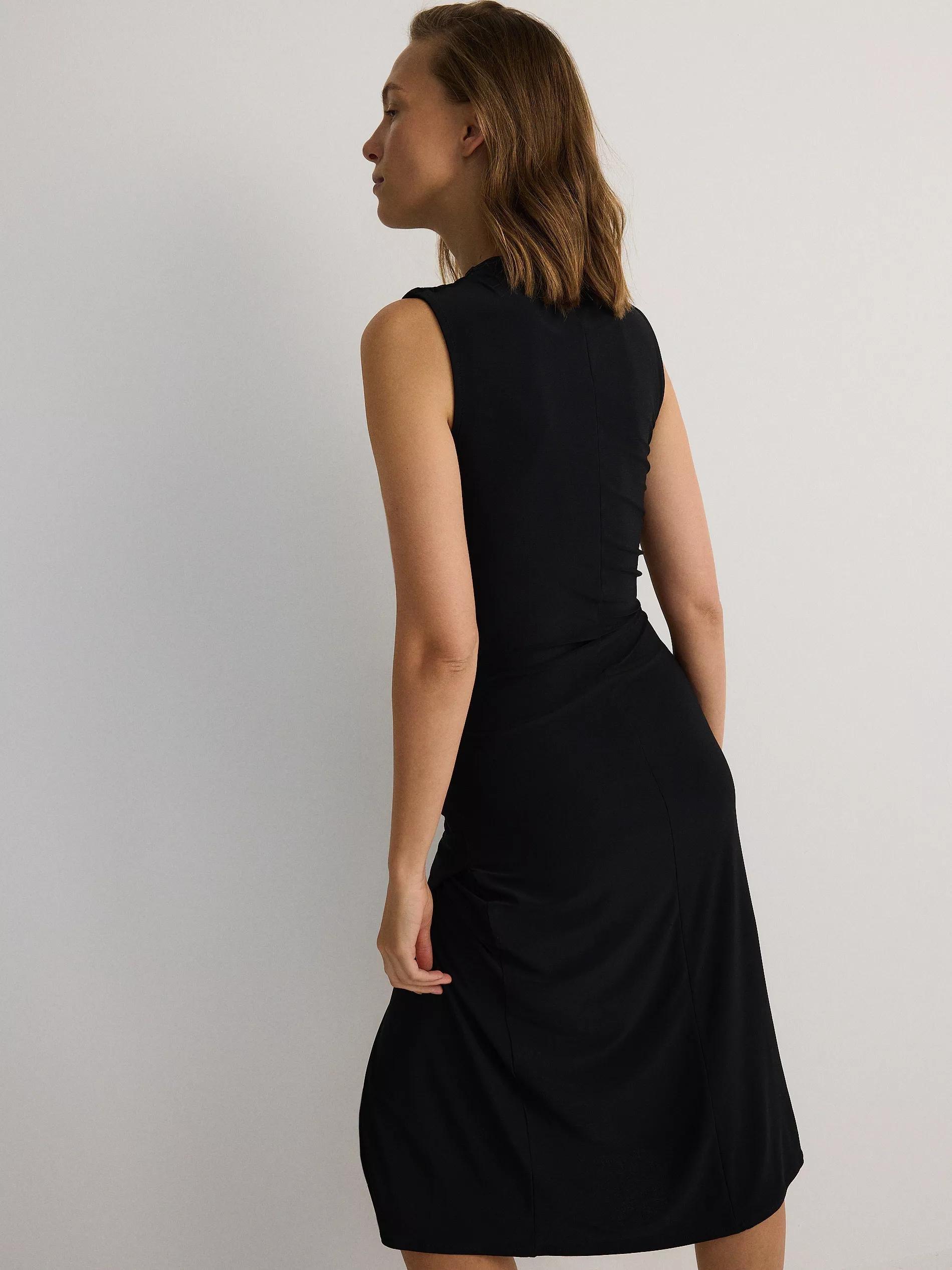 Black Sleeveless Dress, , large image number 7