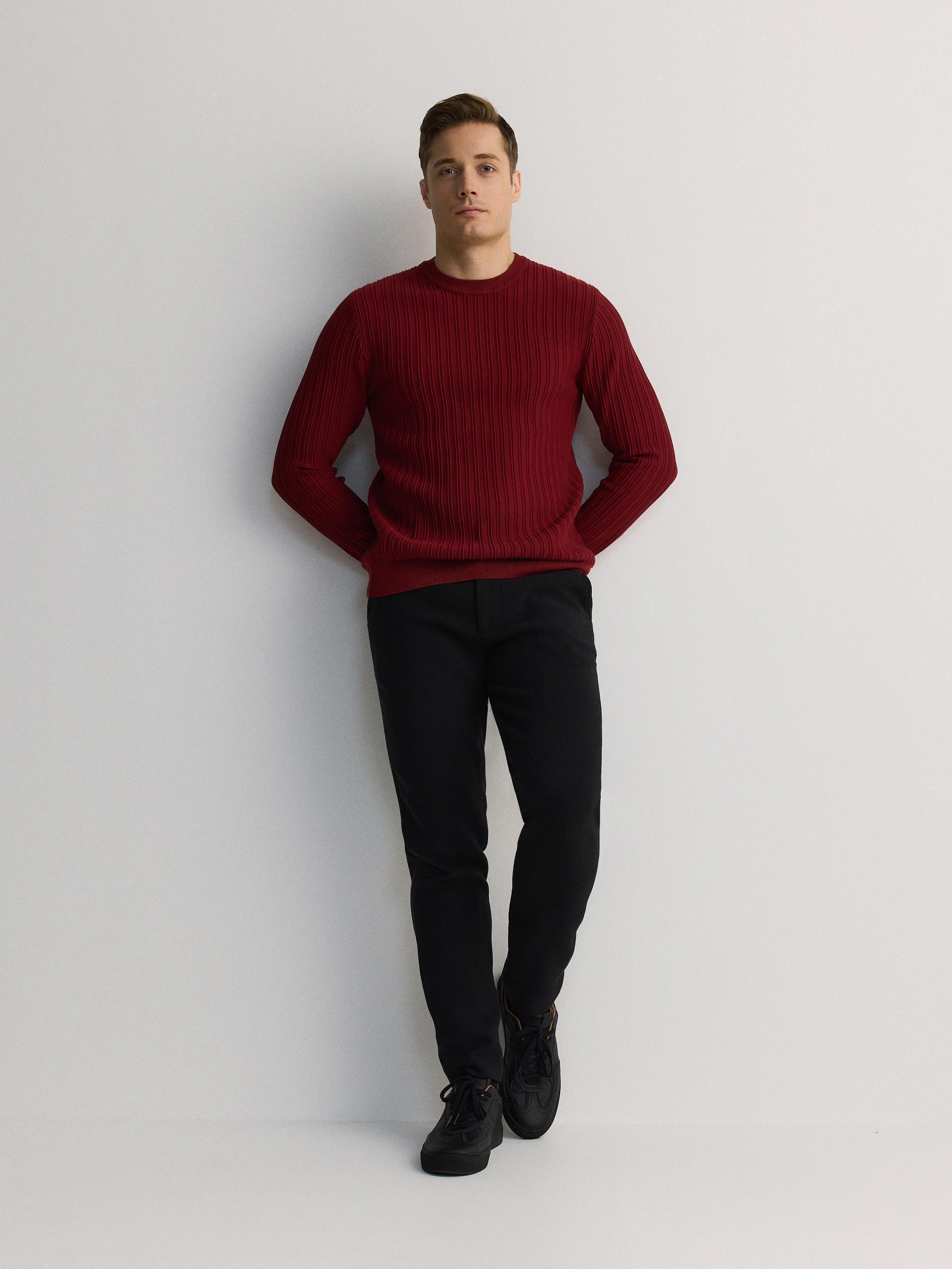 Red Sweater With High Viscose Content, , large image number 5