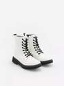 Reserved - White Patent Leather Boots, Kids Girl