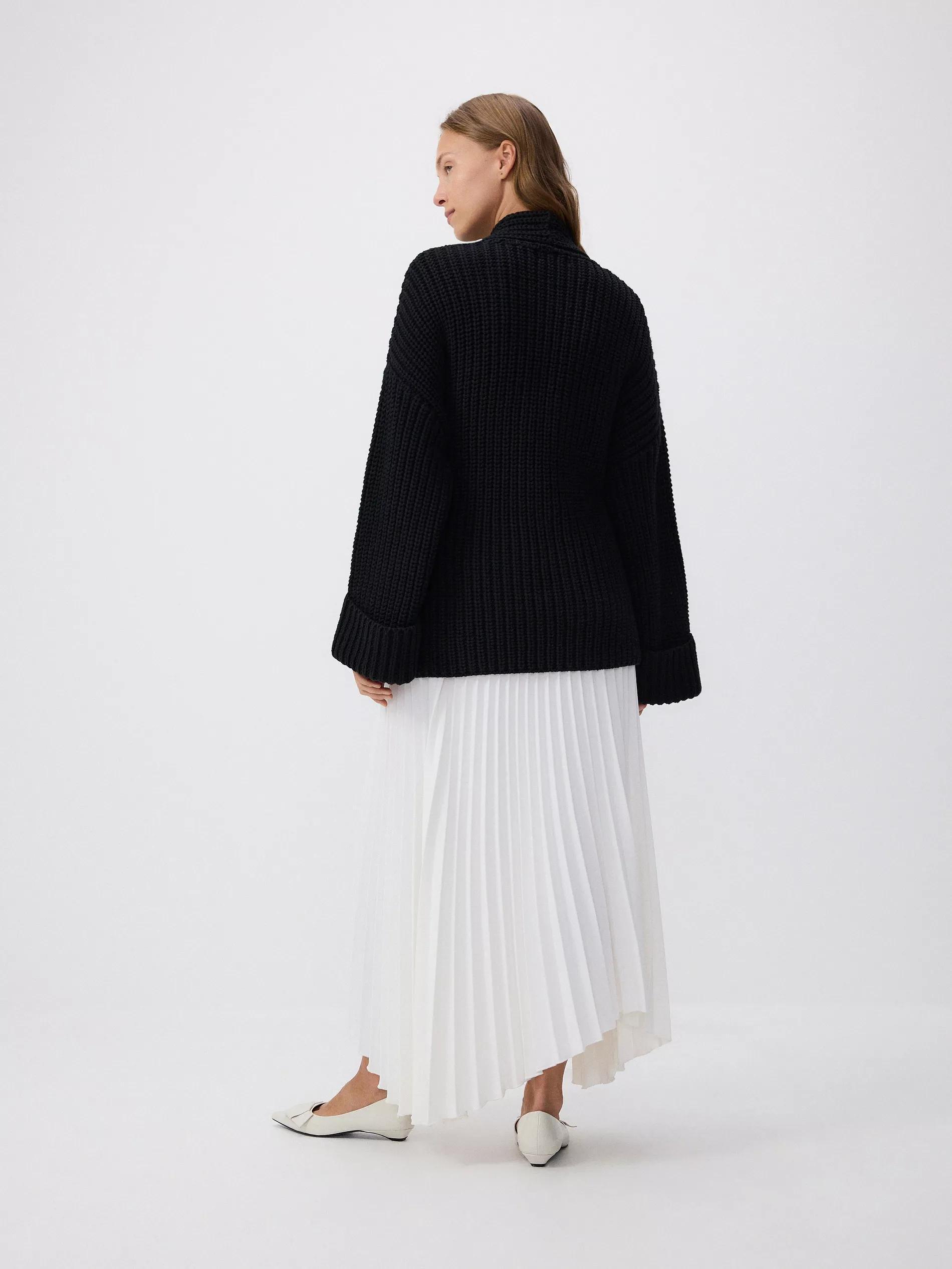 White Pleated Skirt, , large image number 4