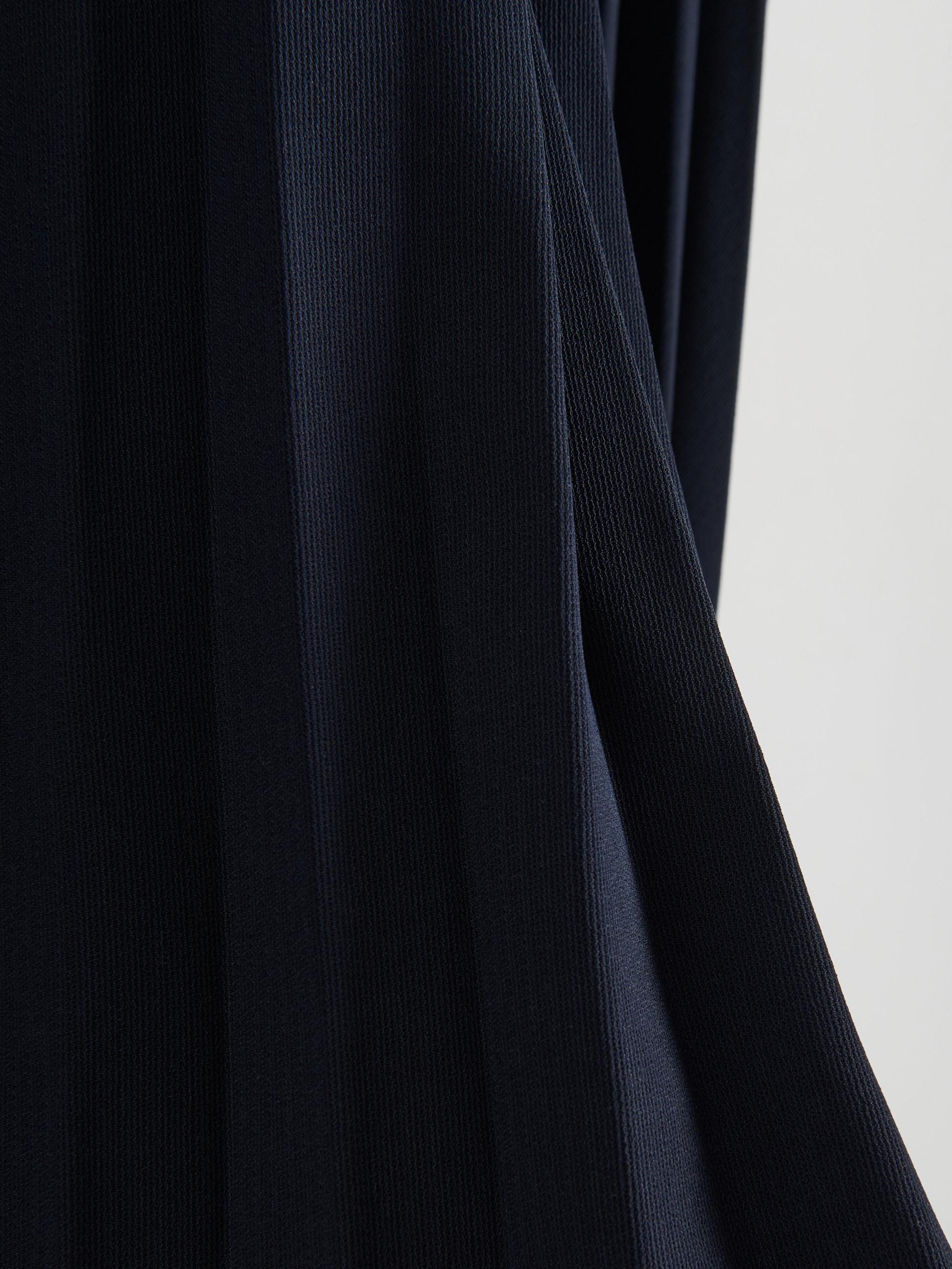 Navy Pleated Skirt, , large image number 4