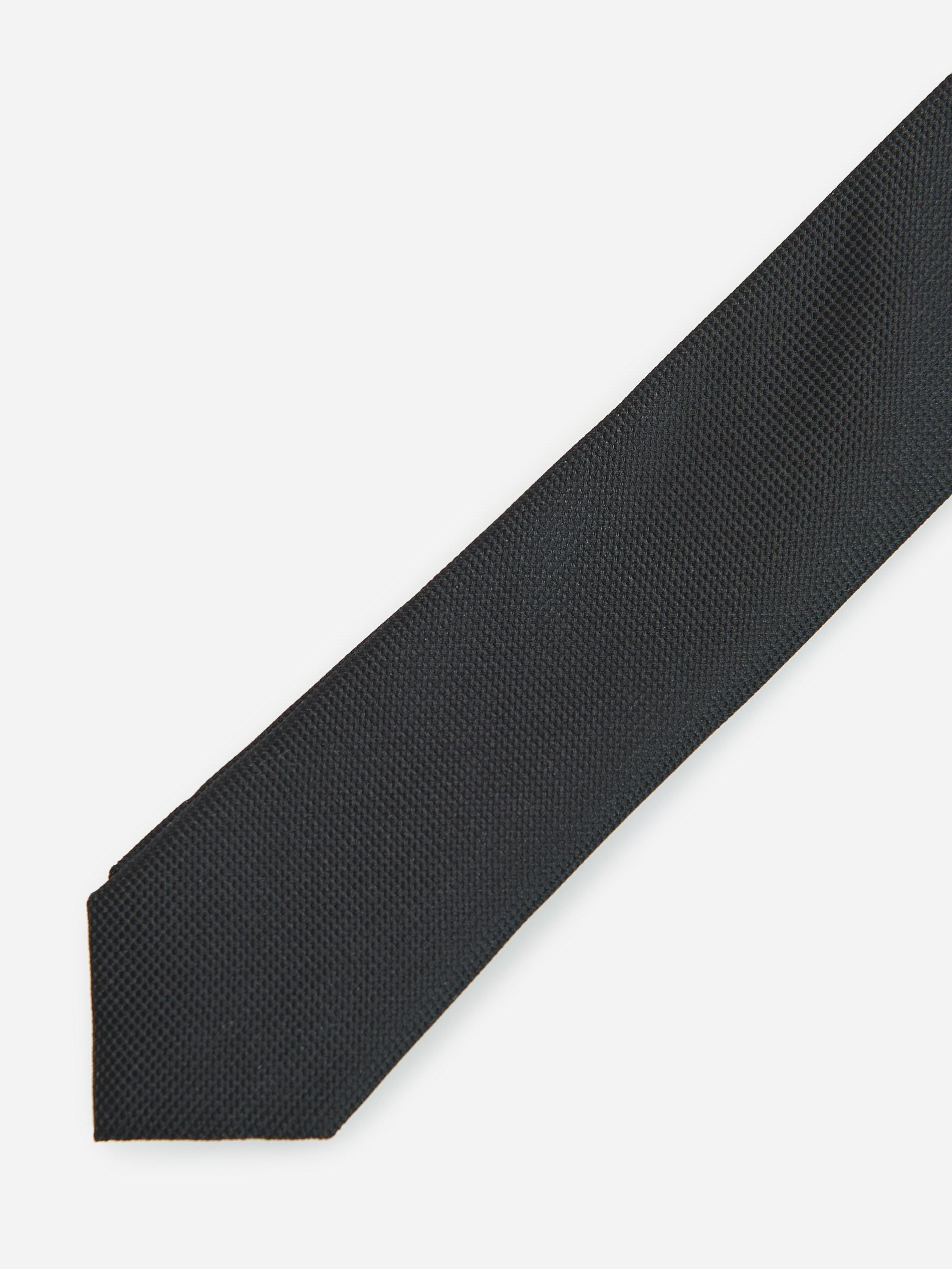 Black Textured Tie, Men, , large image number 1