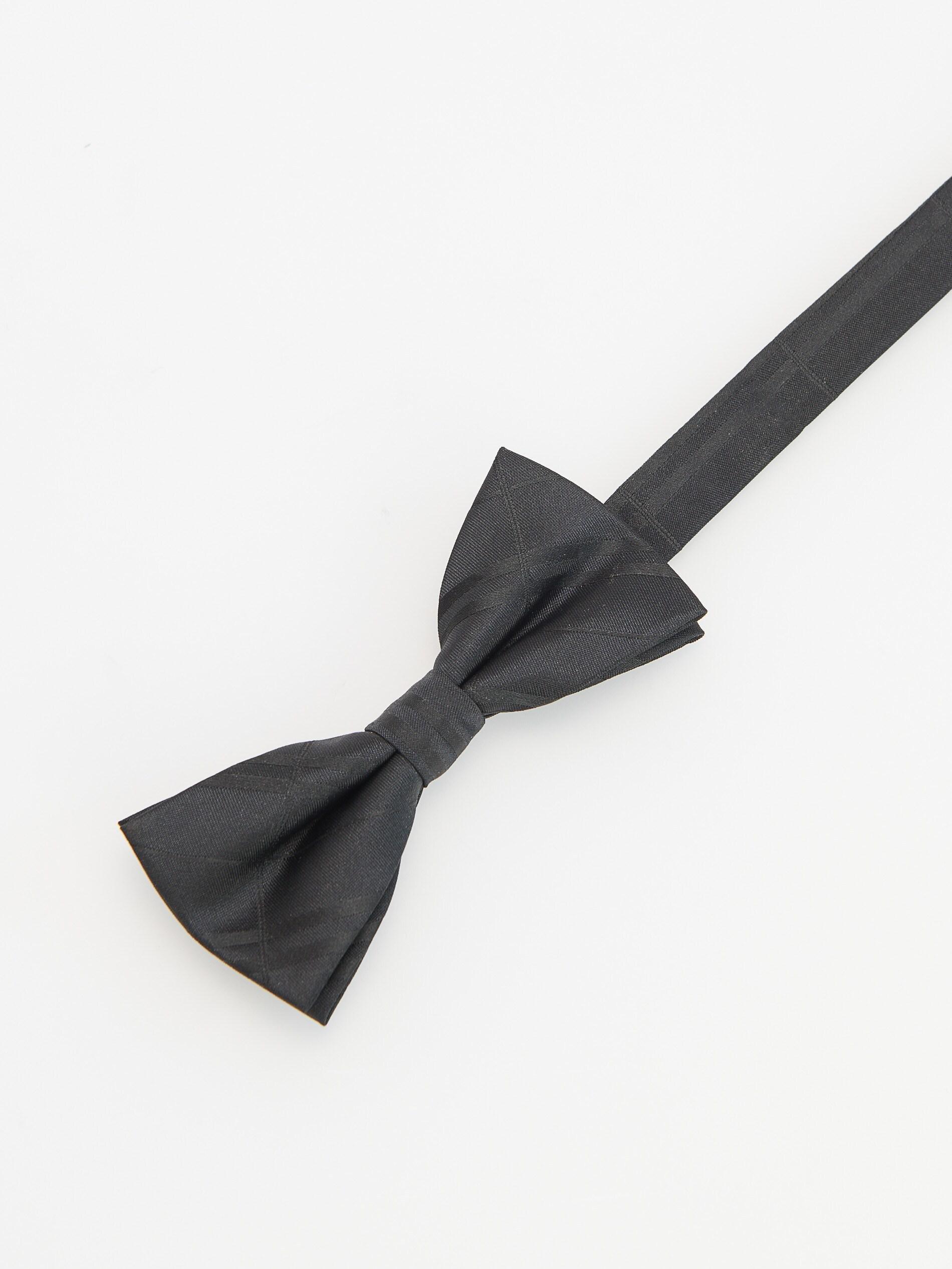 Black Jacquard Bow Tie, Men, , large image number 0