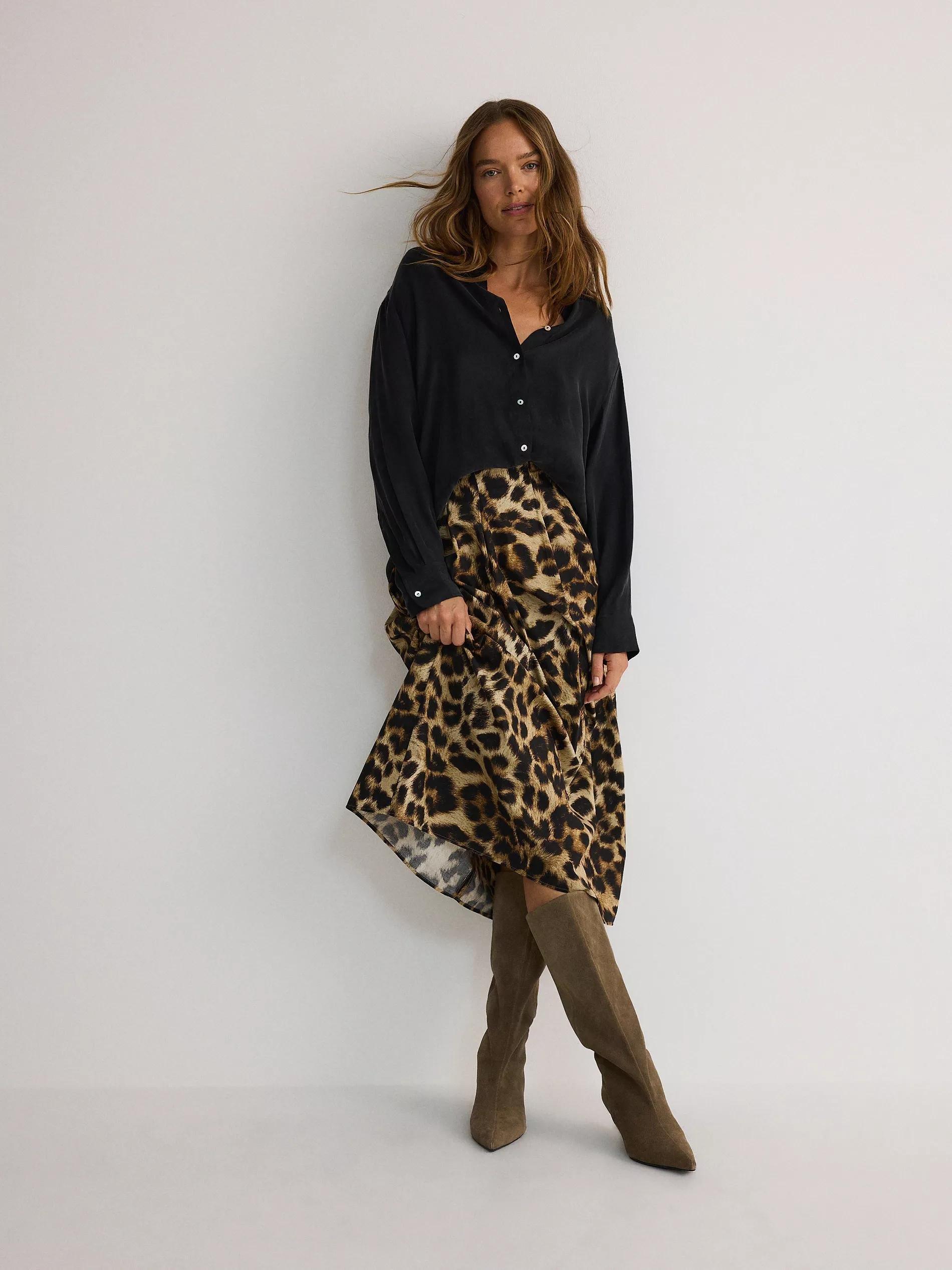 Multicolour Skirt With Animal Print, , large image number 1