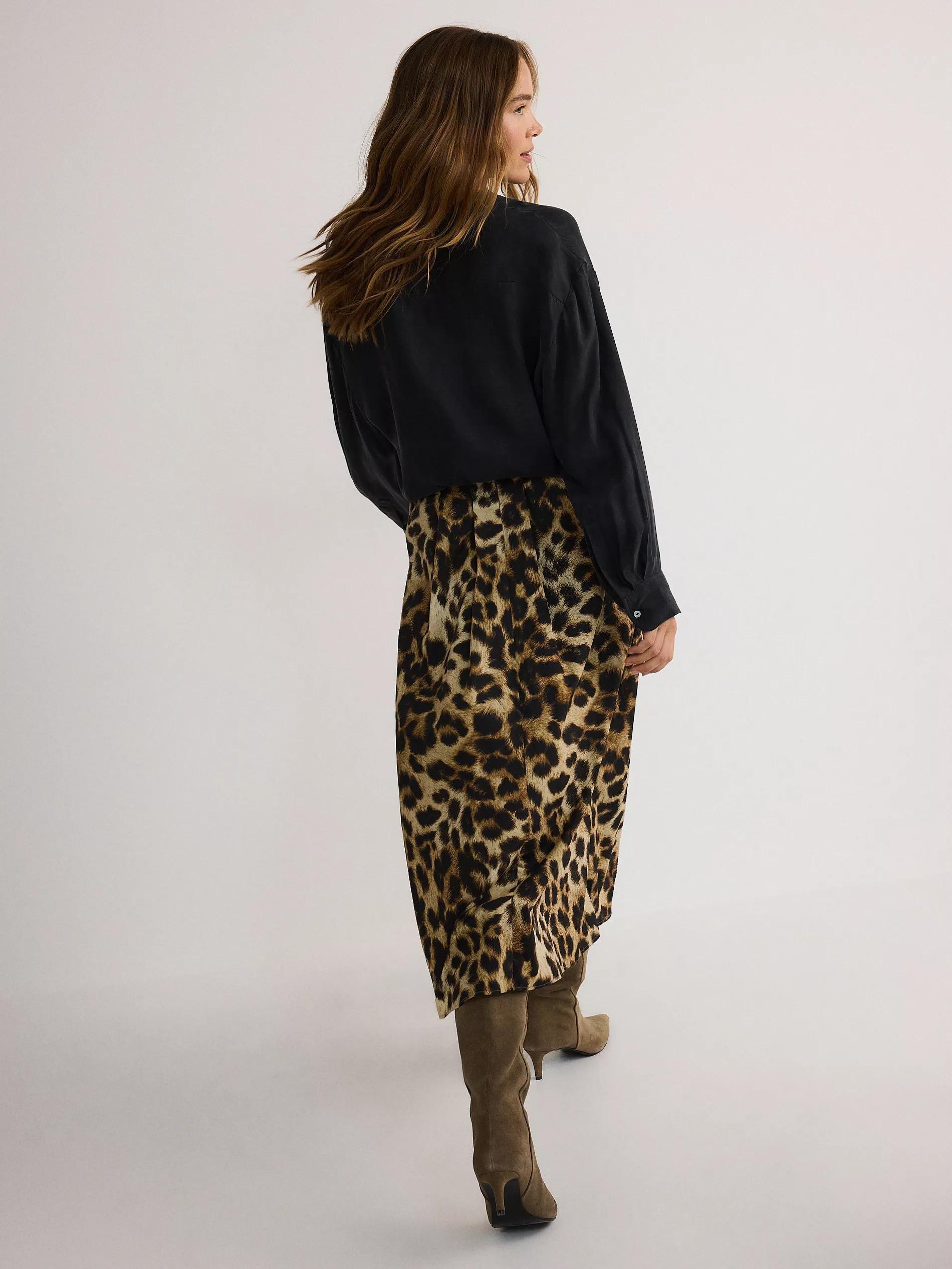 Multicolour Skirt With Animal Print, , large image number 2