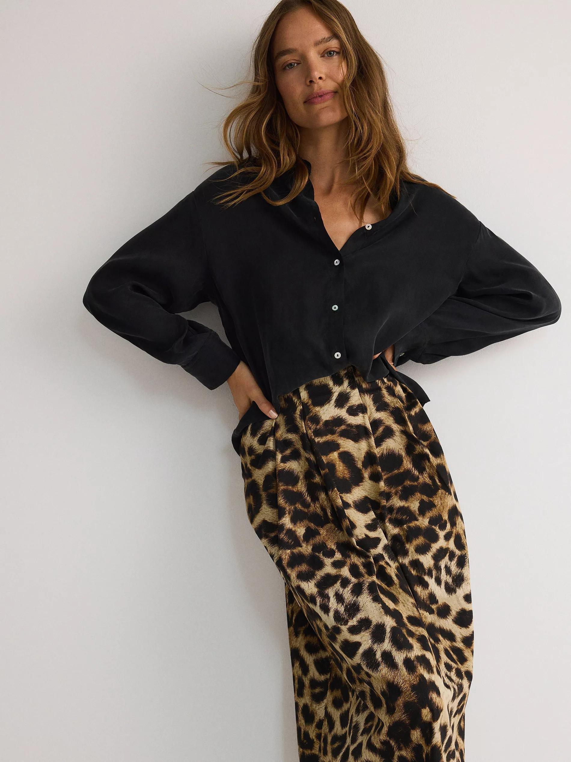 Multicolour Skirt With Animal Print, , large image number 3
