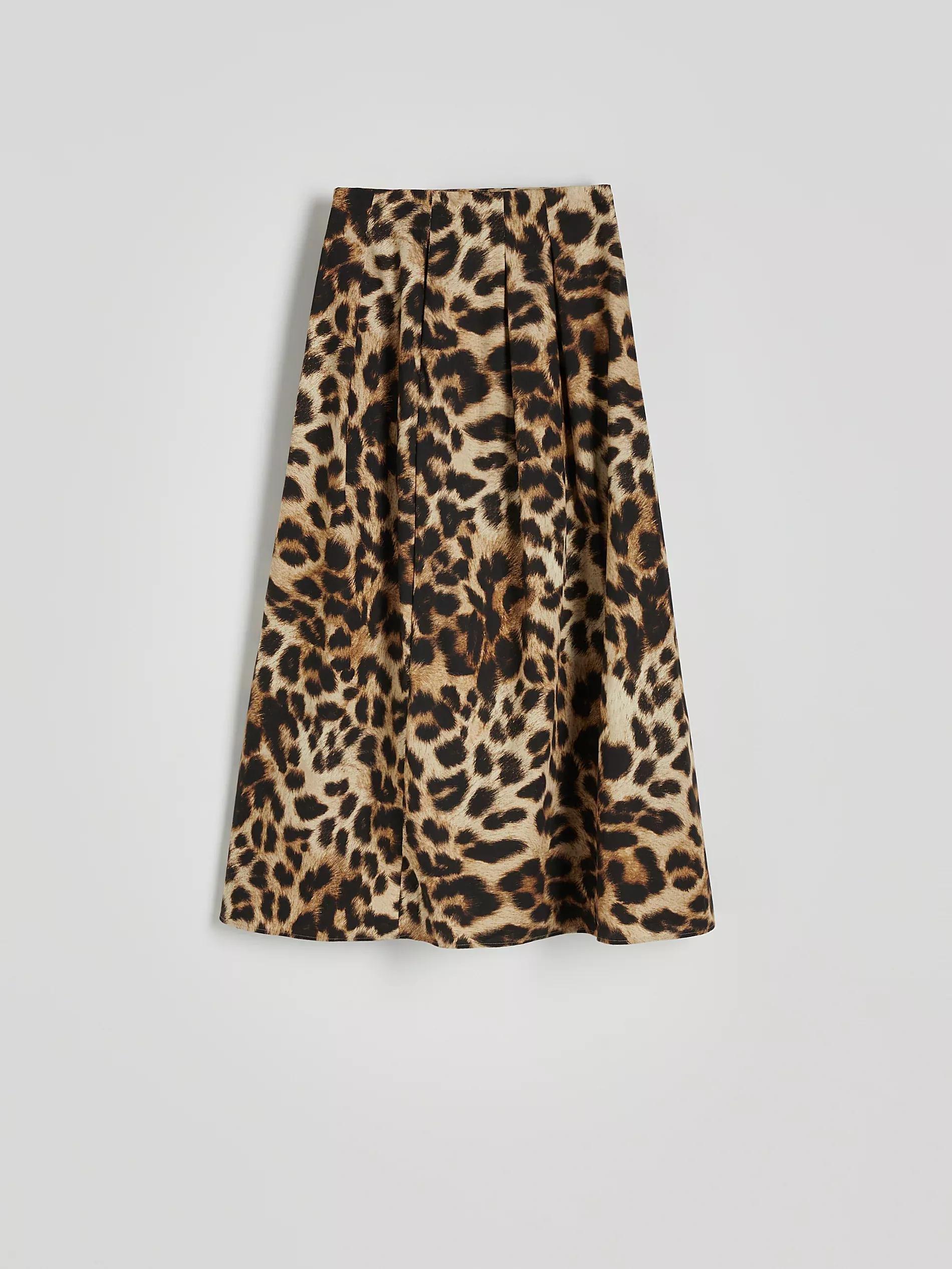 Multicolour Skirt With Animal Print, , large image number 4