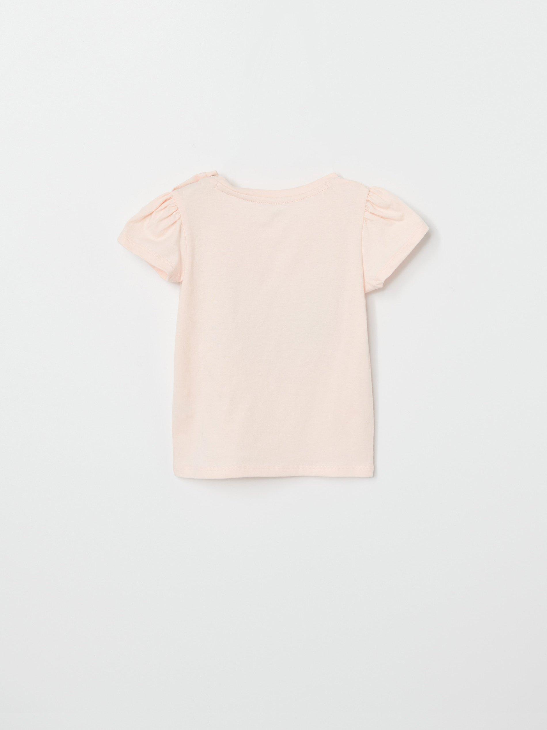 Orange Cotton T-Shirt, Kids Girl, , large image number 3