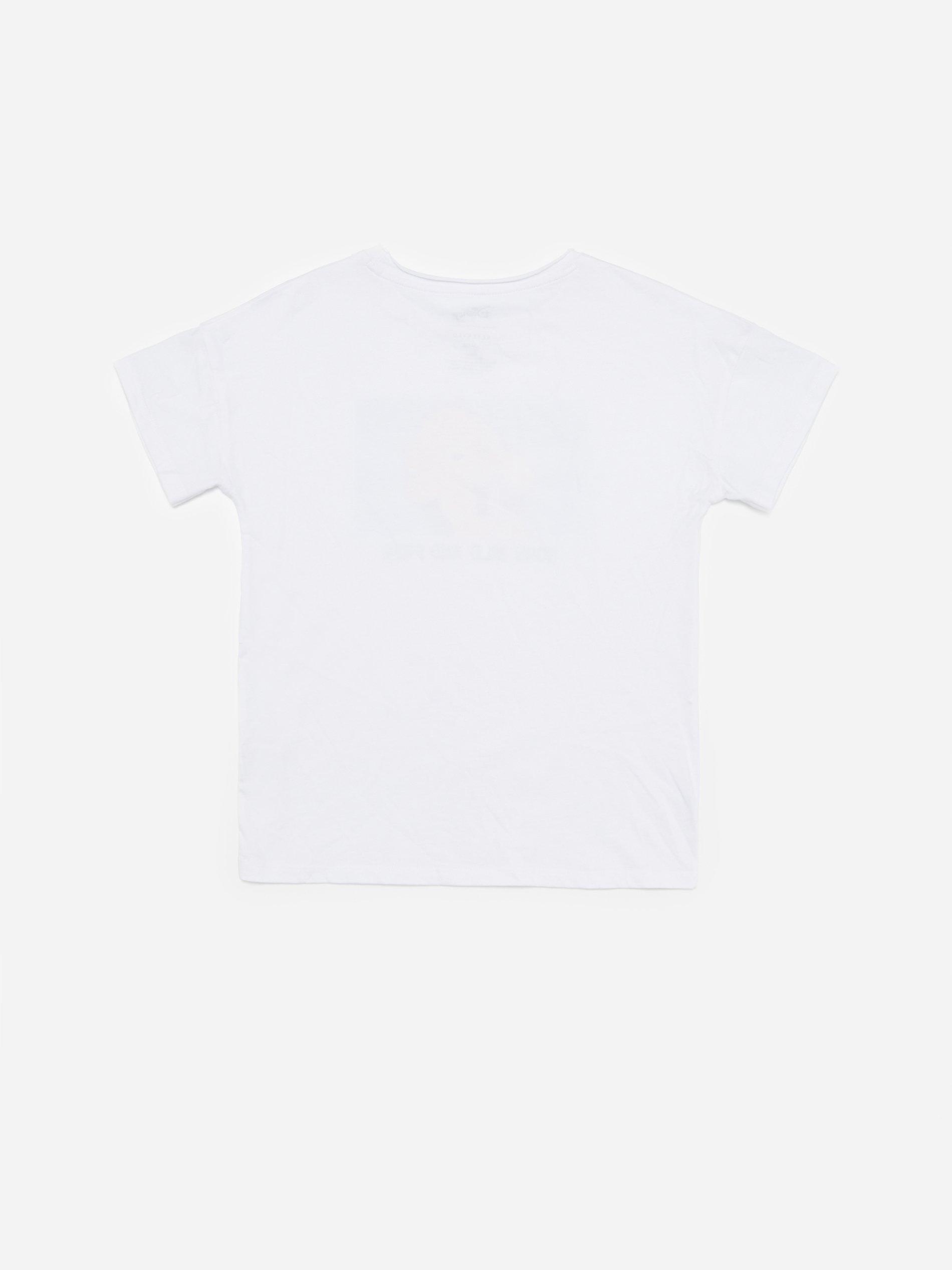 White Lion King Cotton T-Shirt, Kids Girl, , large image number 3