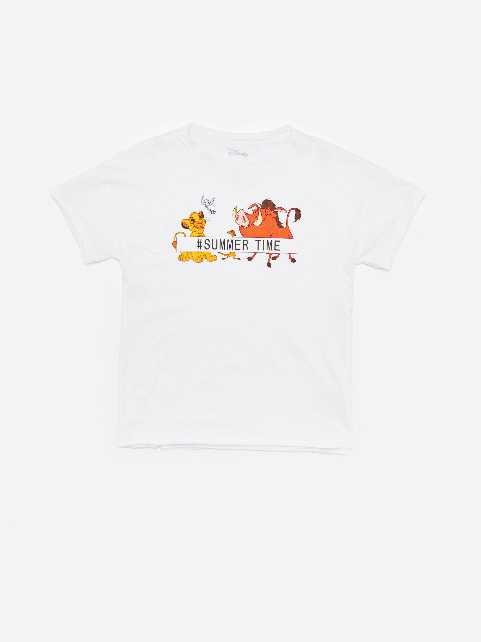 White Cotton T-Shirt, Kids Girls, , large image number 0