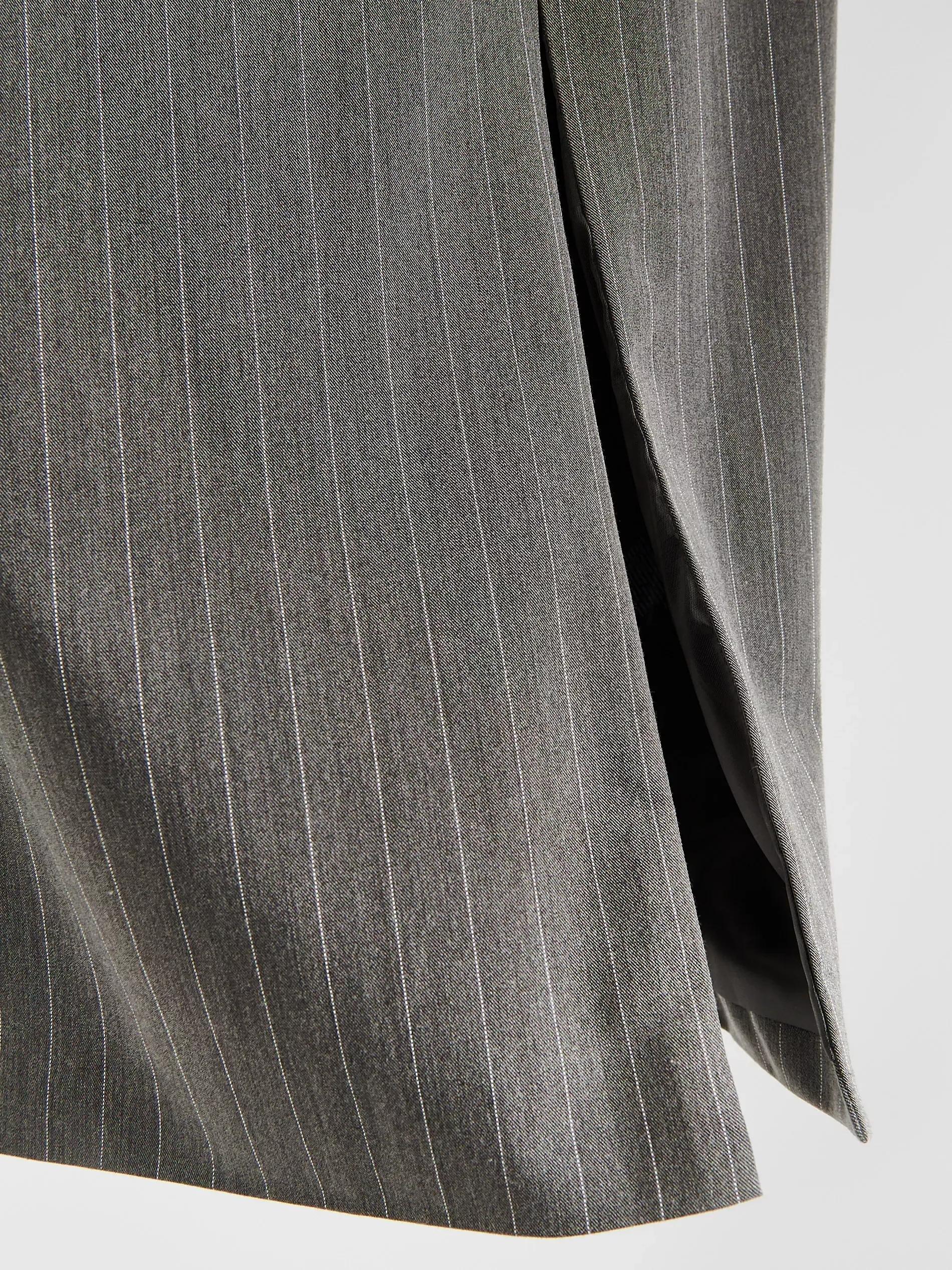 LIGHT GREY Skirt with slit, Light grey, large image number 5