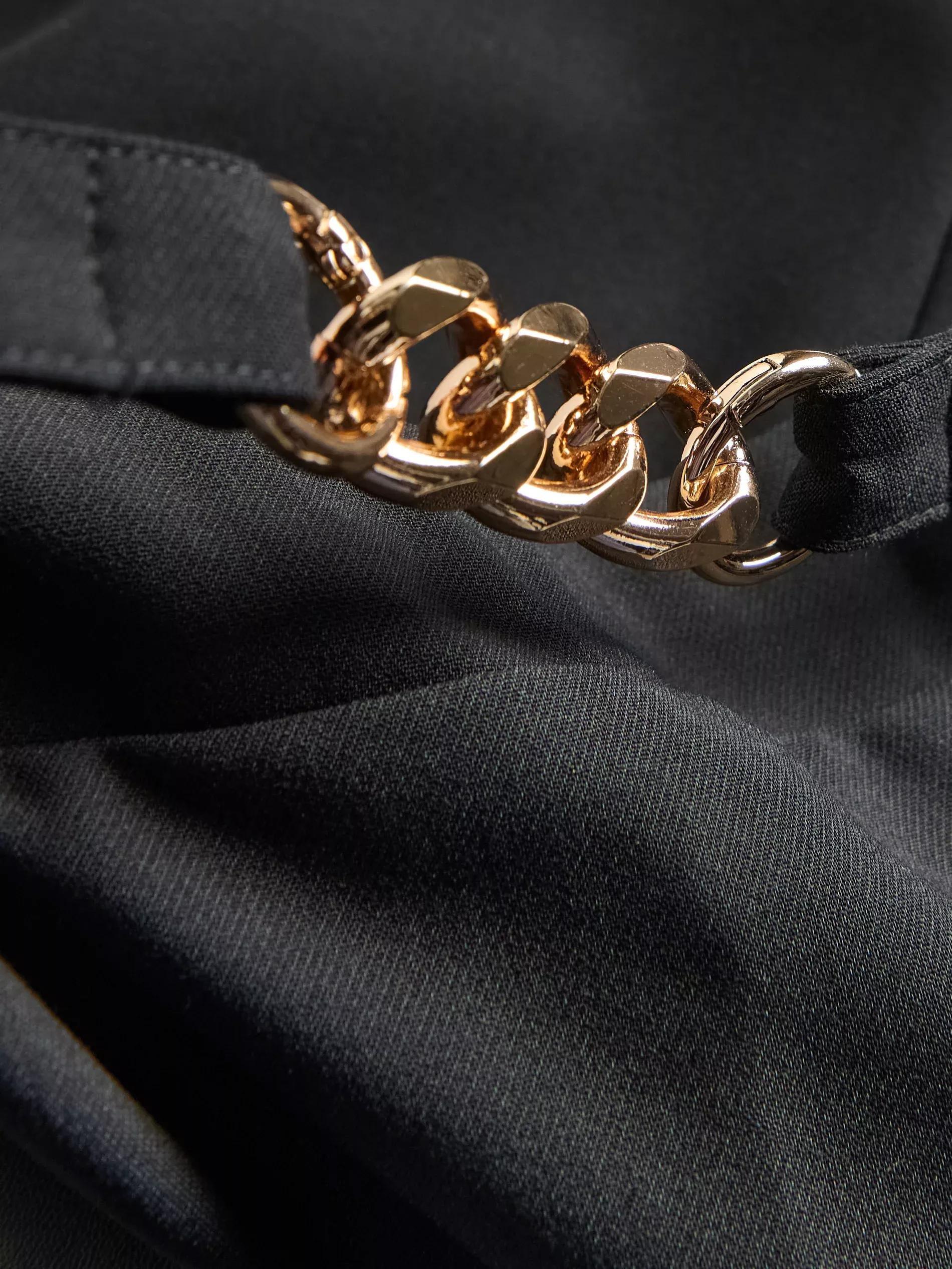 BLACK Skirt with decorative belt, Black, large image number 4