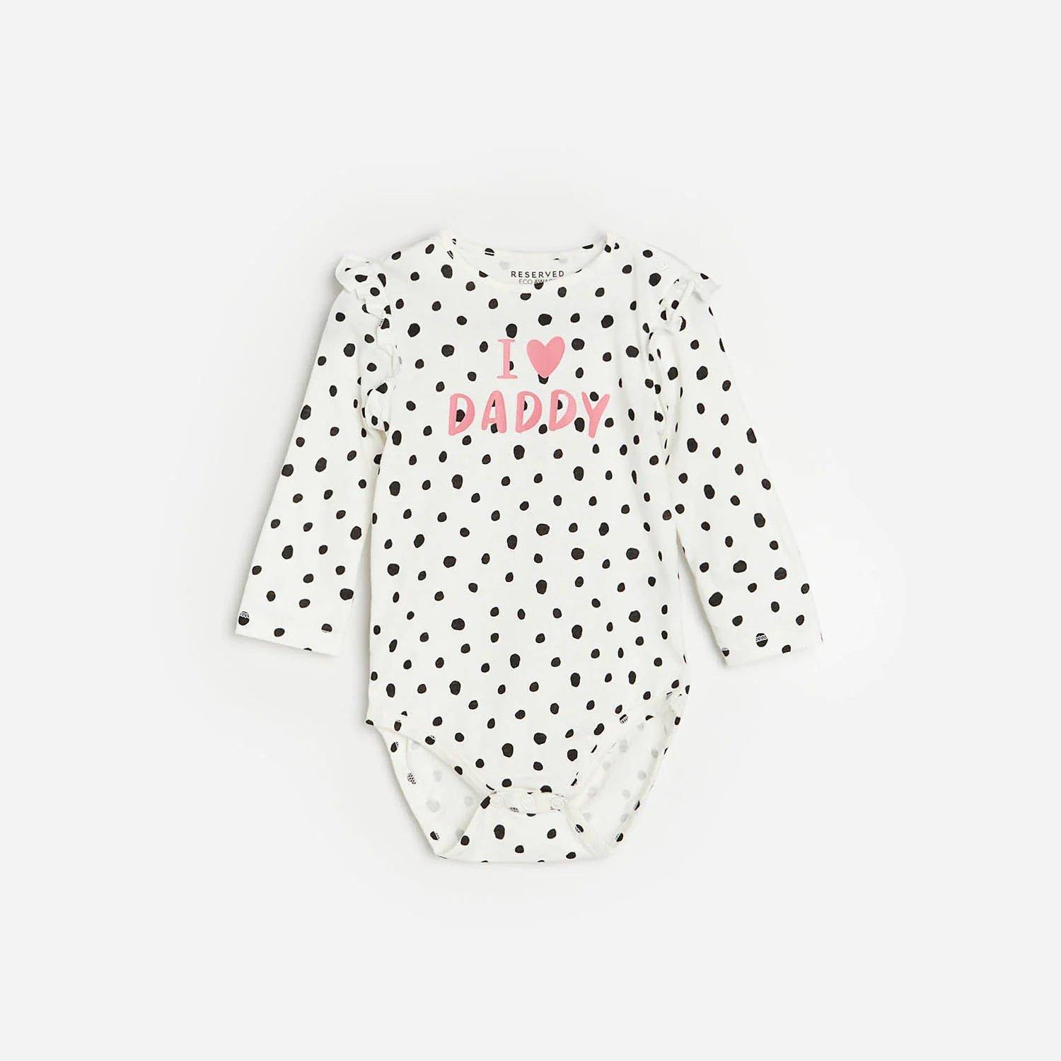 Ivory Cotton Rich Bodysuit With Slogan, Kids Girl, , large image number 2