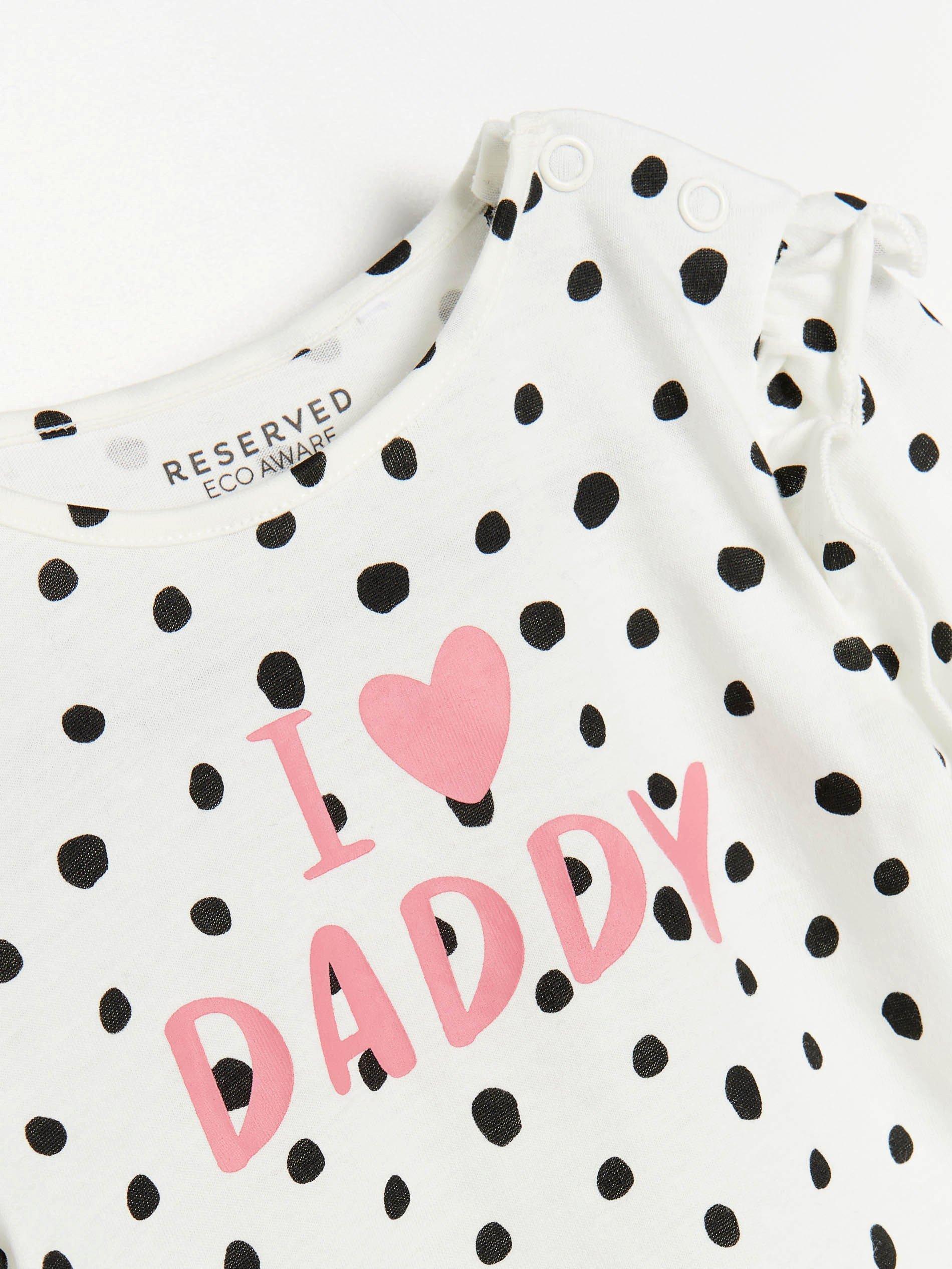 Ivory Cotton Rich Bodysuit With Slogan, Kids Girl, , large image number 3