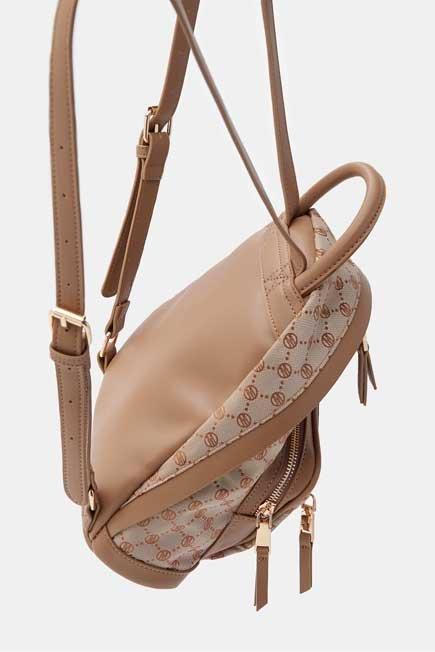 Beige Printed Rucksack, Women, , large image number 0