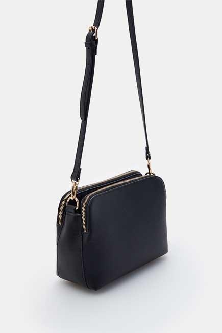 Black Crossbody Bag, Women, , large image number 1