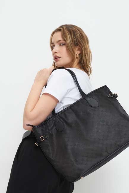 Black Large Bag, Women, , large image number 2