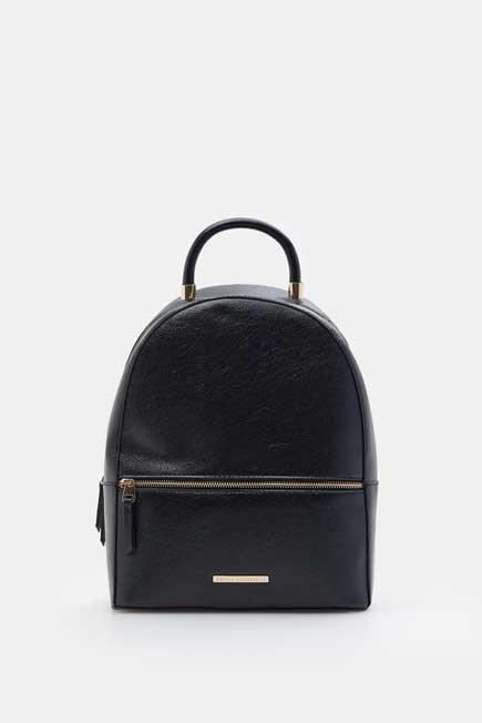 Black Backpack With Handle, Women, , large image number 2