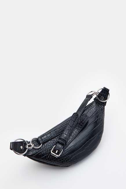 Black Bum Bag, Women, , large image number 2