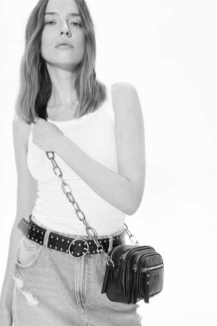 Mohito - Shoulder bag with chain strap - Black, , large image number 1