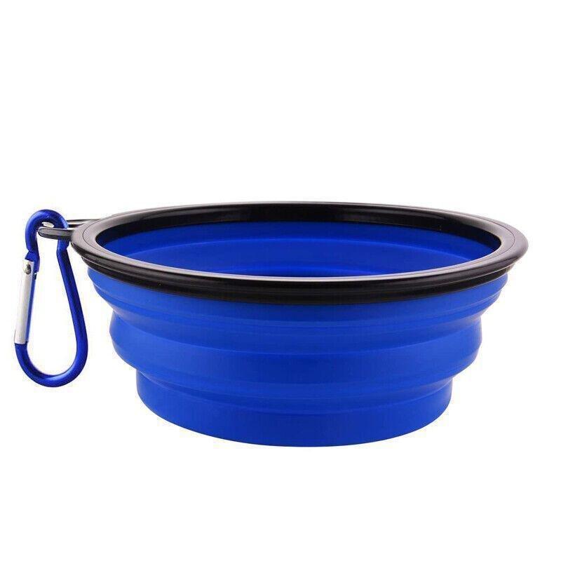 Nutrapet Fold Em Bowls - 13 X 9 X 5.5Cm - Blue, , medium