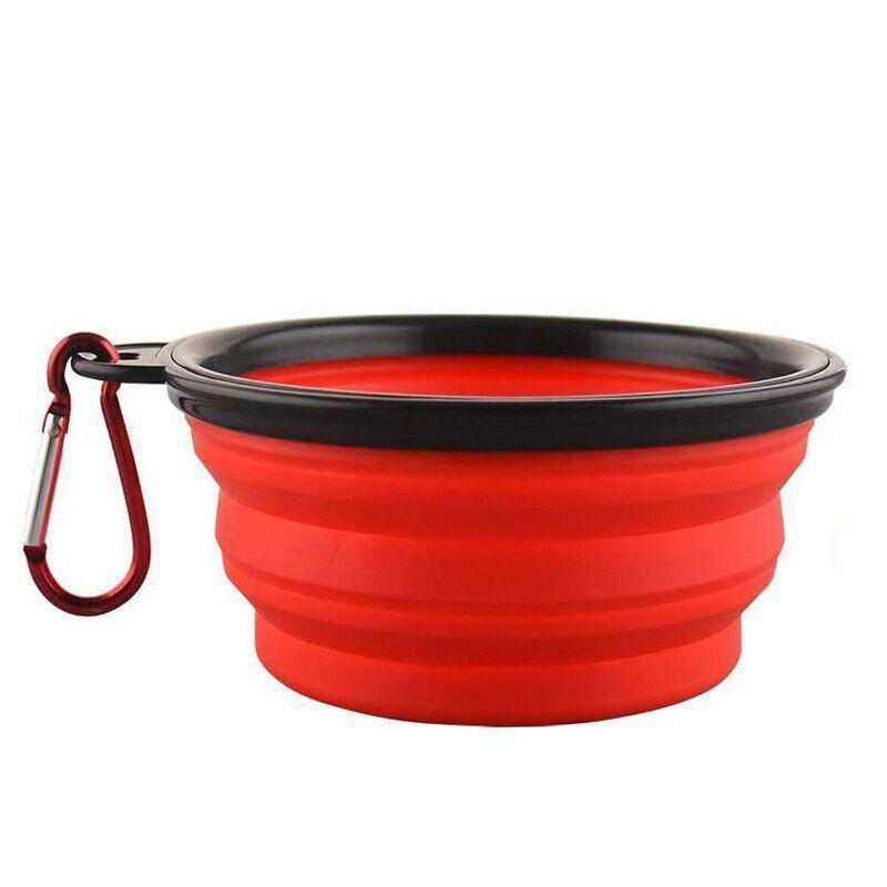 Nutrapet Fold Em Bowls - 13 X 9 X 5.5Cm - Red, , medium